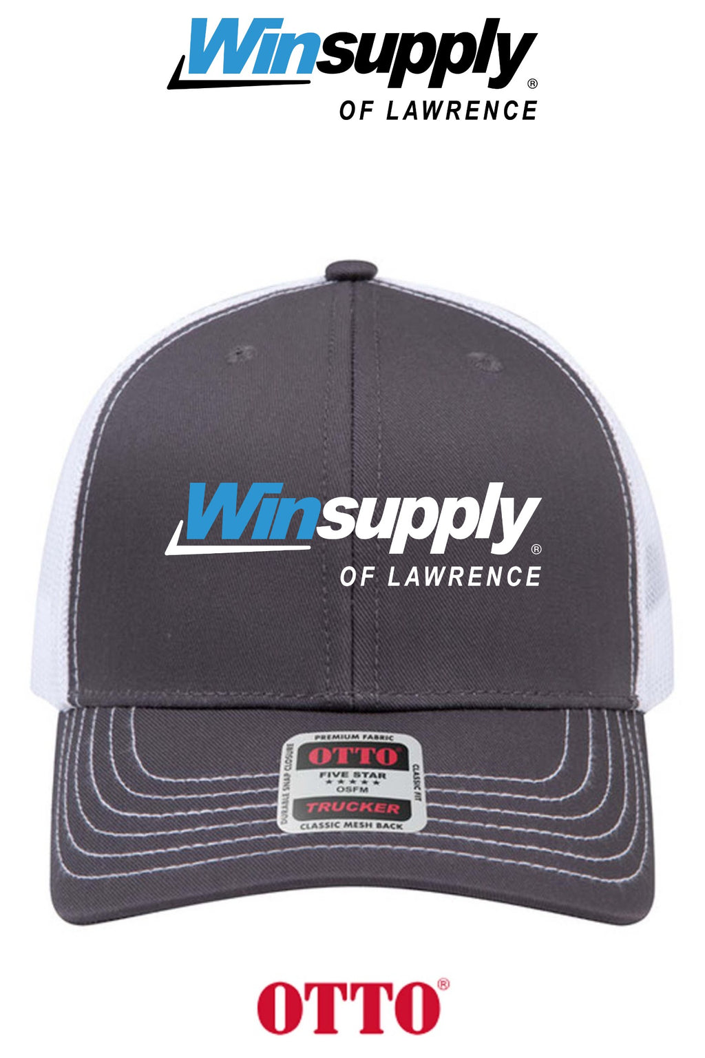 **BULK BUY SPECIAL** OTTO CAP® 6 Panel Mid Profile Mesh Back Trucker Hat - Winsupply of Lawrence