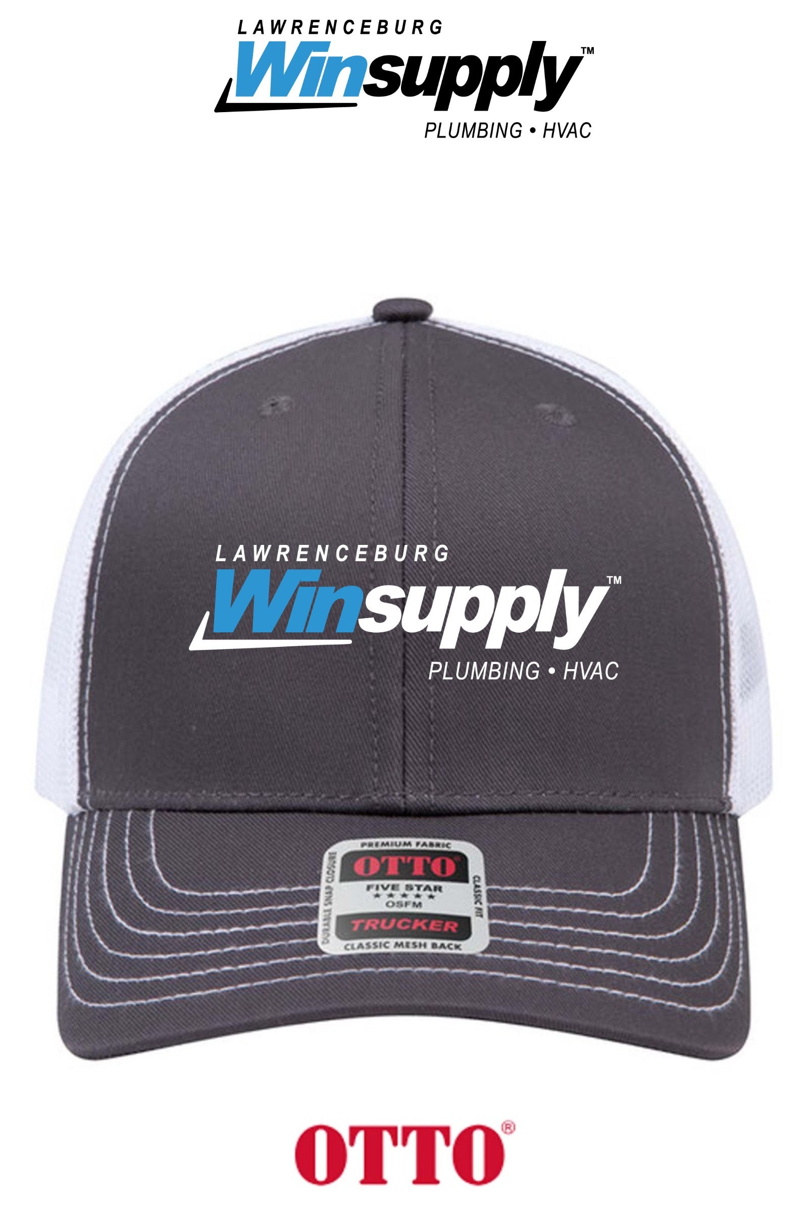 **BULK BUY SPECIAL** OTTO CAP® 6 Panel Mid Profile Mesh Back Trucker Hat - Lawrenceburg Winsupply