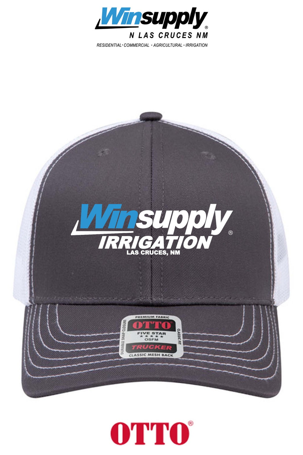 **BULK BUY SPECIAL** OTTO CAP® 6 Panel Mid Profile Mesh Back Trucker Hat - Winsupply N Las Cruces NM