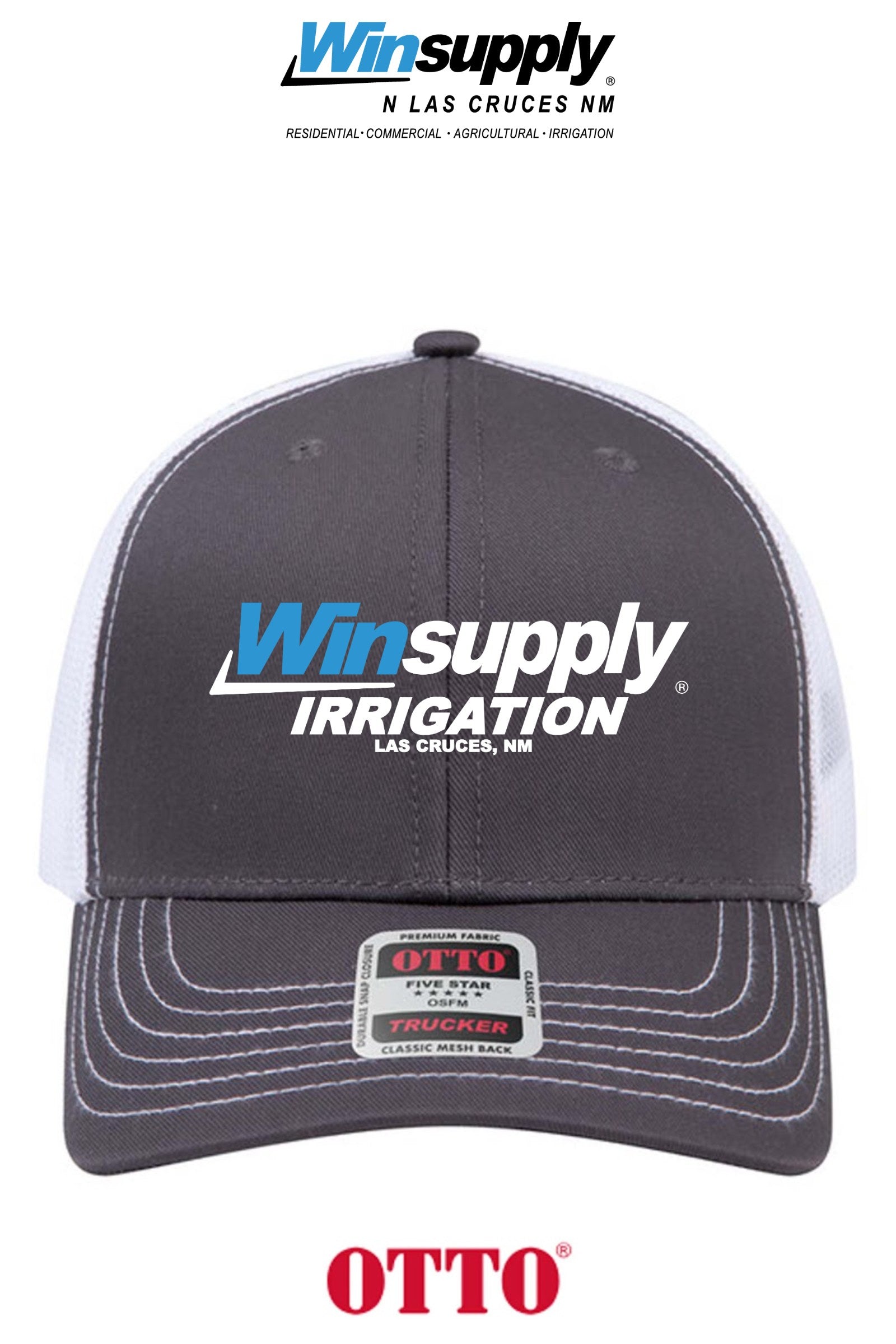 **BULK BUY SPECIAL** OTTO CAP® 6 Panel Mid Profile Mesh Back Trucker Hat - Winsupply N Las Cruces NM