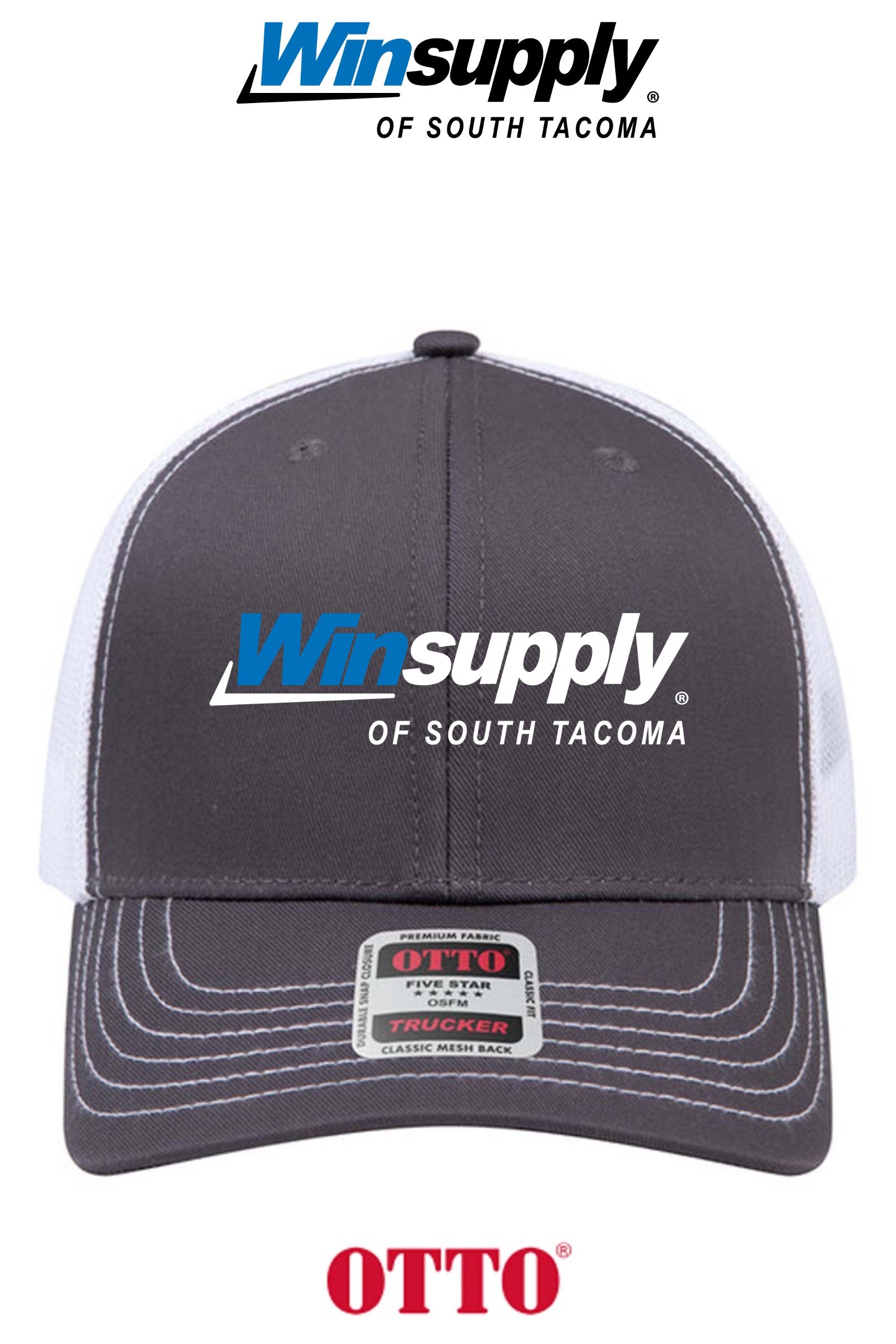 **BULK BUY SPECIAL** OTTO CAP® 6 Panel Mid Profile Mesh Back Trucker Hat - Winsupply of South Tacoma