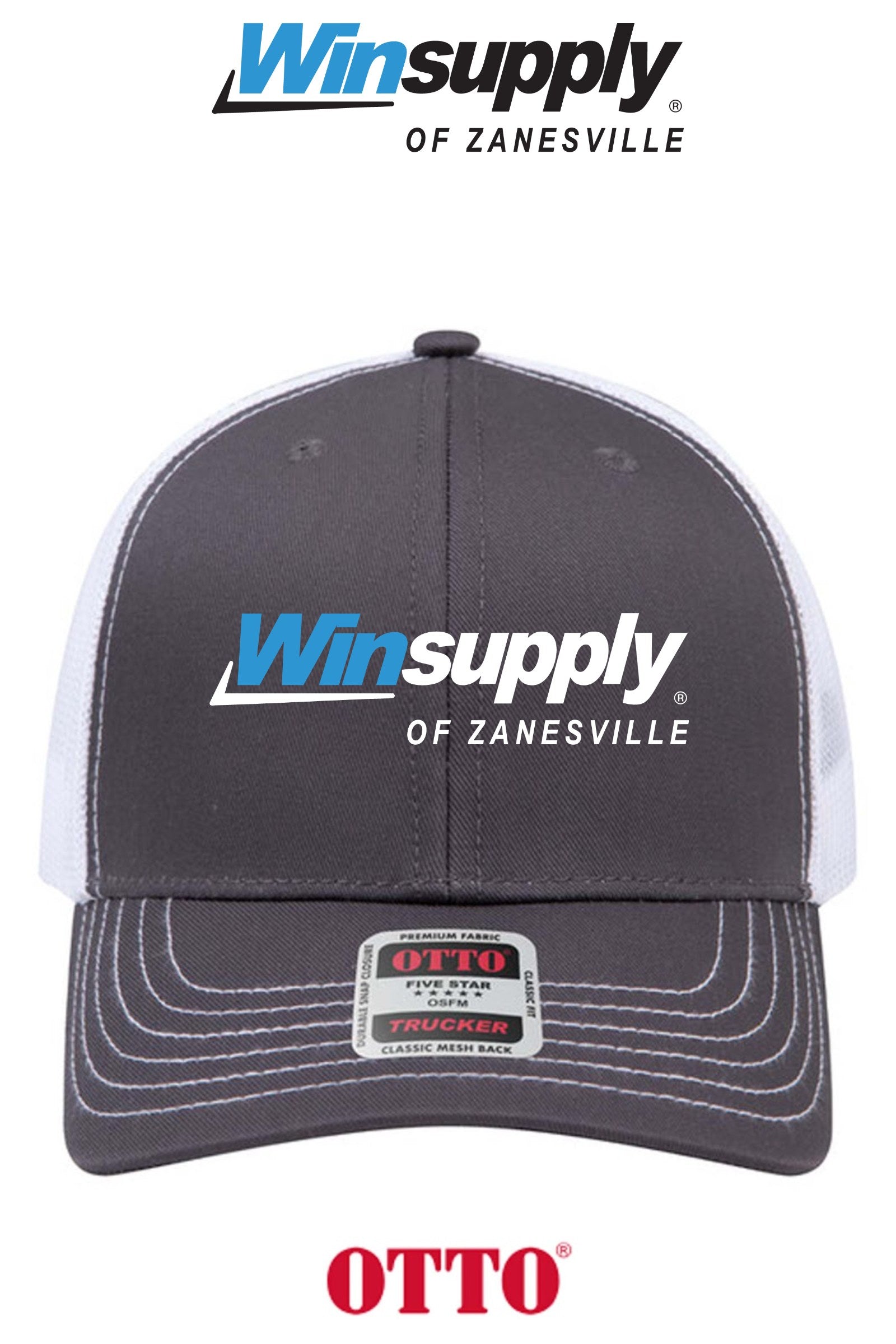 **BULK BUY SPECIAL** OTTO CAP® 6 Panel Mid Profile Mesh Back Trucker Hat - Winsupply of Zanesville