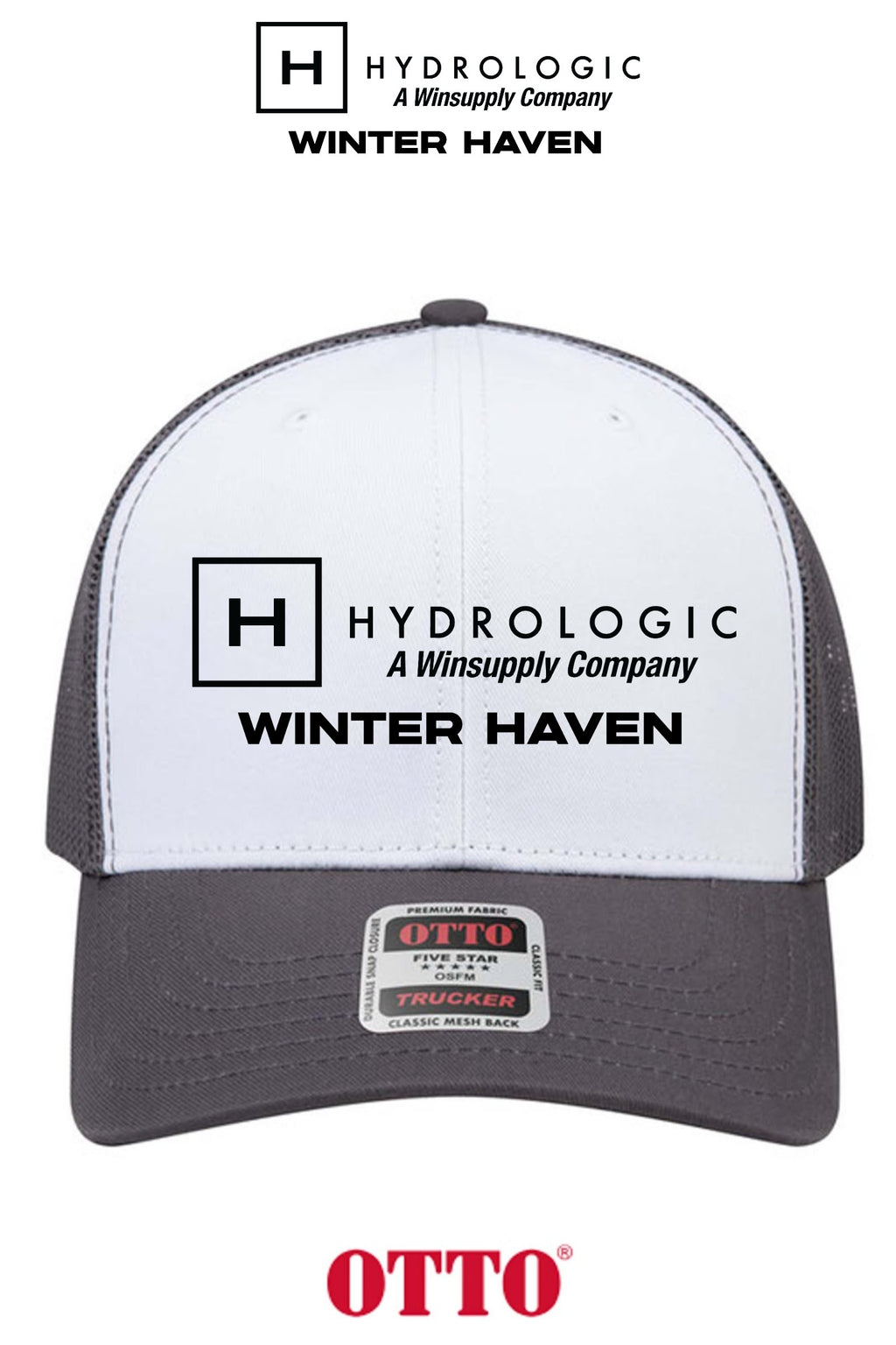 **BULK BUY SPECIAL** OTTO CAP® 6 Panel Mid Profile Mesh Back Trucker Hat - Winsupply of Winter Haven