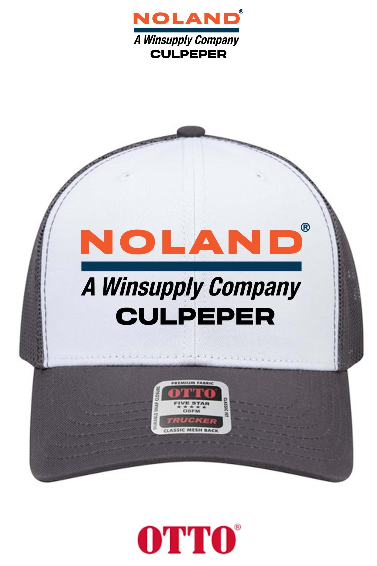 **BULK BUY SPECIAL** OTTO CAP® 6 Panel Mid Profile Mesh Back Trucker Hat - Culpeper Noland