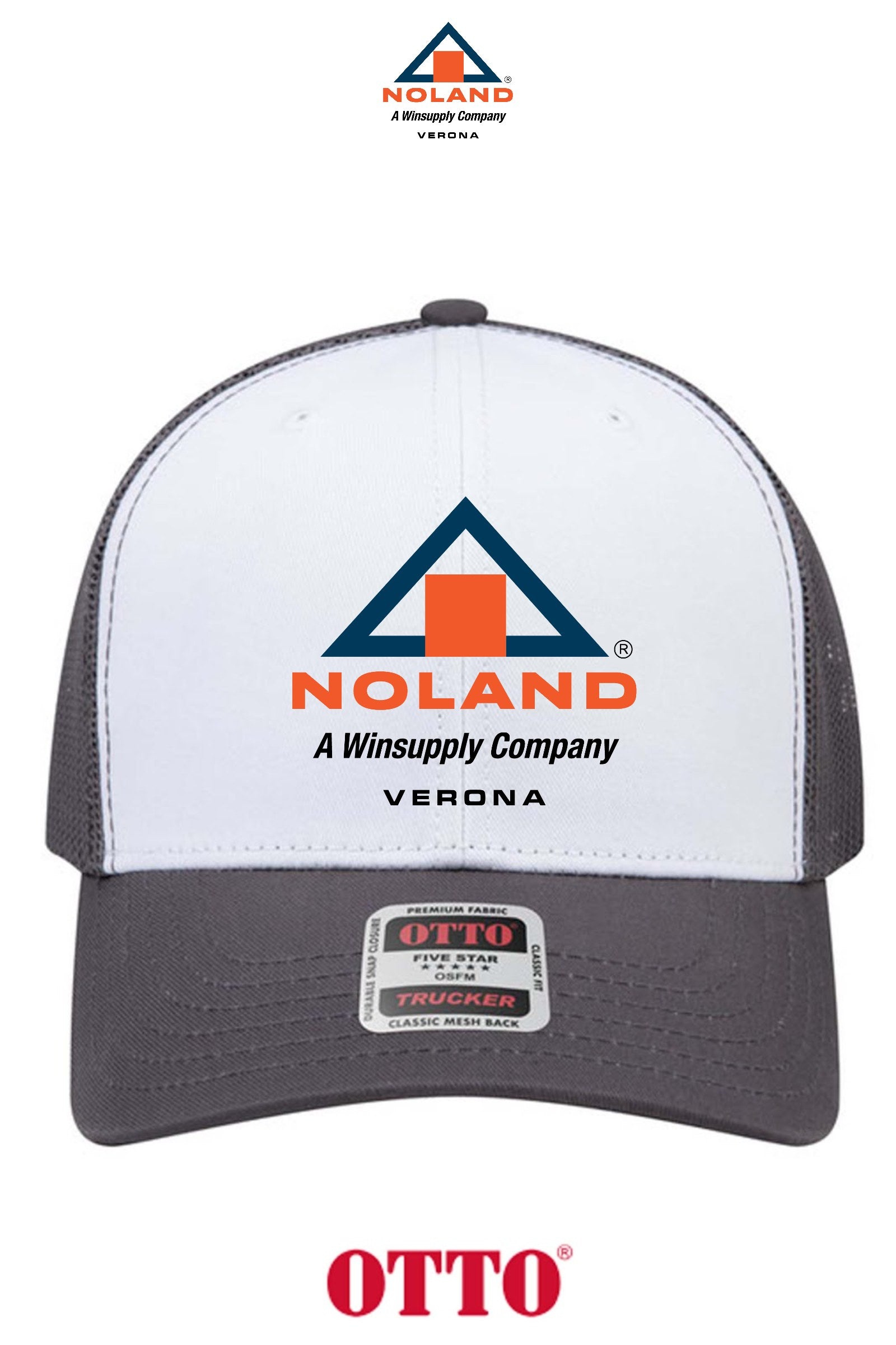 **BULK BUY SPECIAL** OTTO CAP® 6 Panel Mid Profile Mesh Back Trucker Hat - Verona Noland
