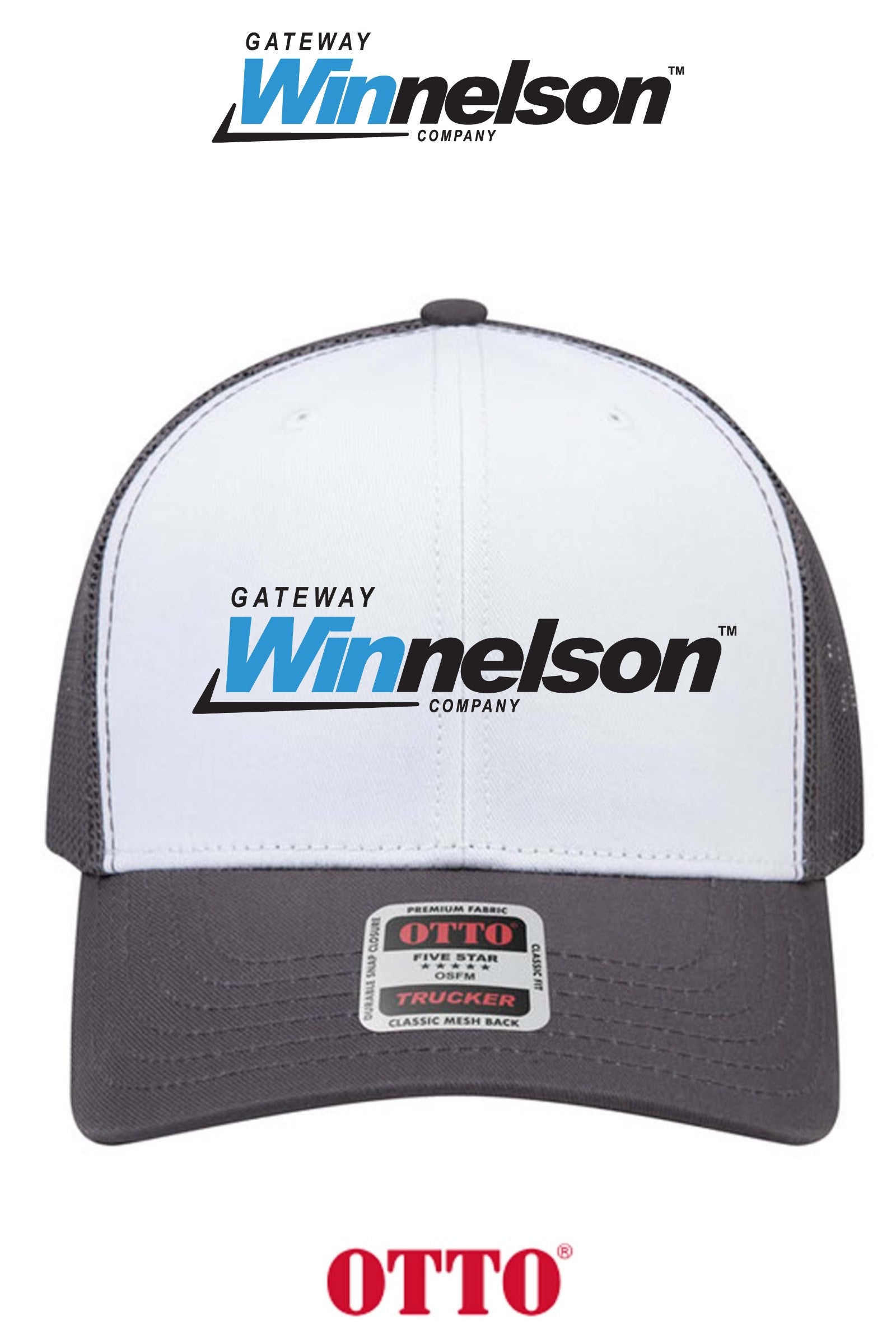 **BULK BUY SPECIAL** OTTO CAP® 6 Panel Mid Profile Mesh Back Trucker Hat - Gateway Winnelson