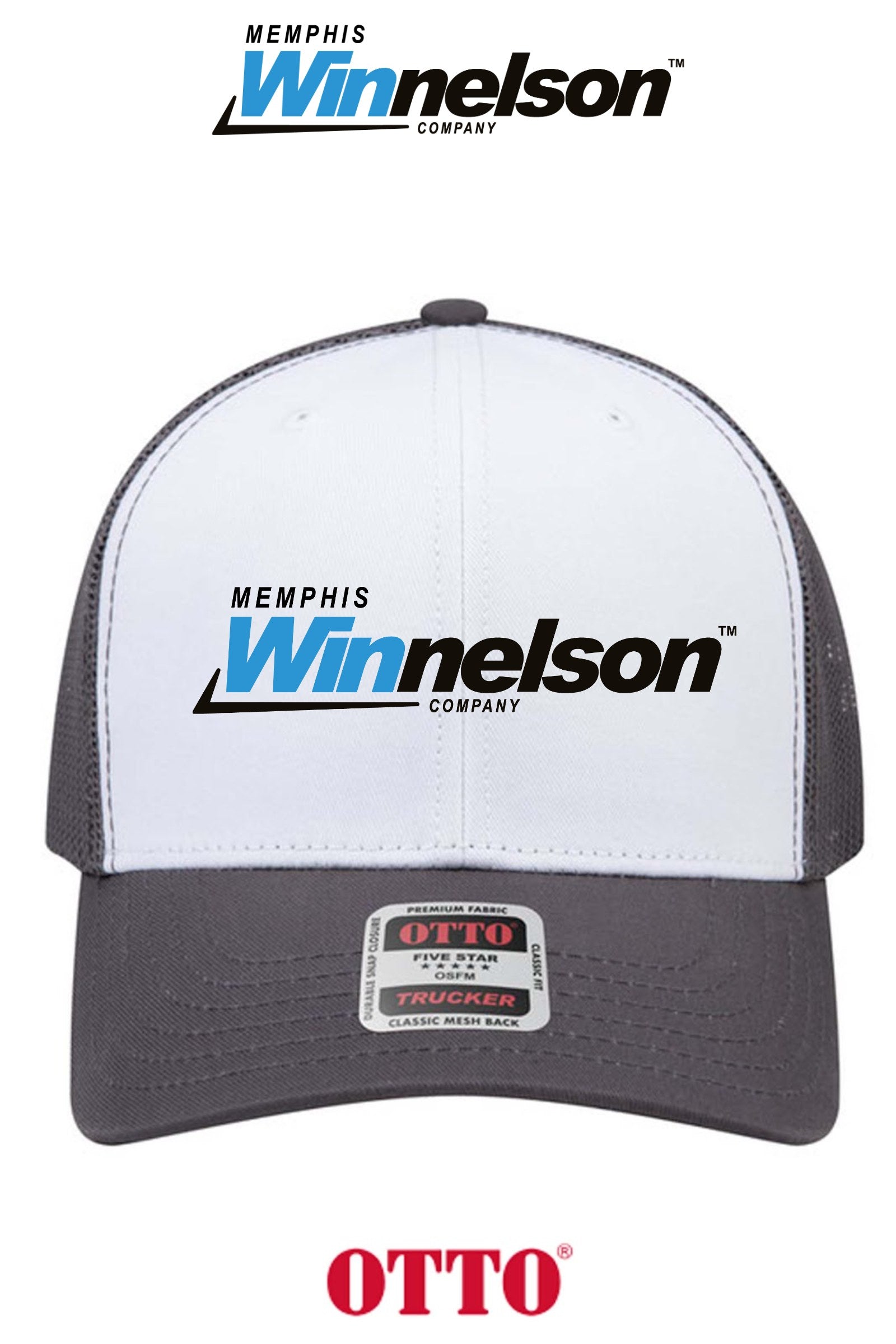 **BULK BUY SPECIAL** OTTO CAP® 6 Panel Mid Profile Mesh Back Trucker Hat - Memphis Winnelson