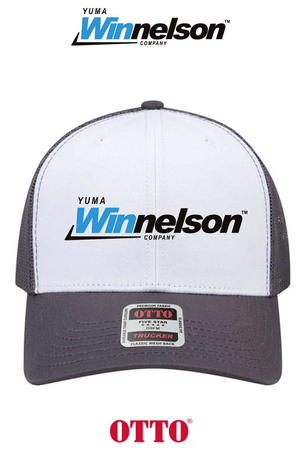 **BULK BUY SPECIAL** OTTO CAP® 6 Panel Mid Profile Mesh Back Trucker Hat - Yuma Winnelson