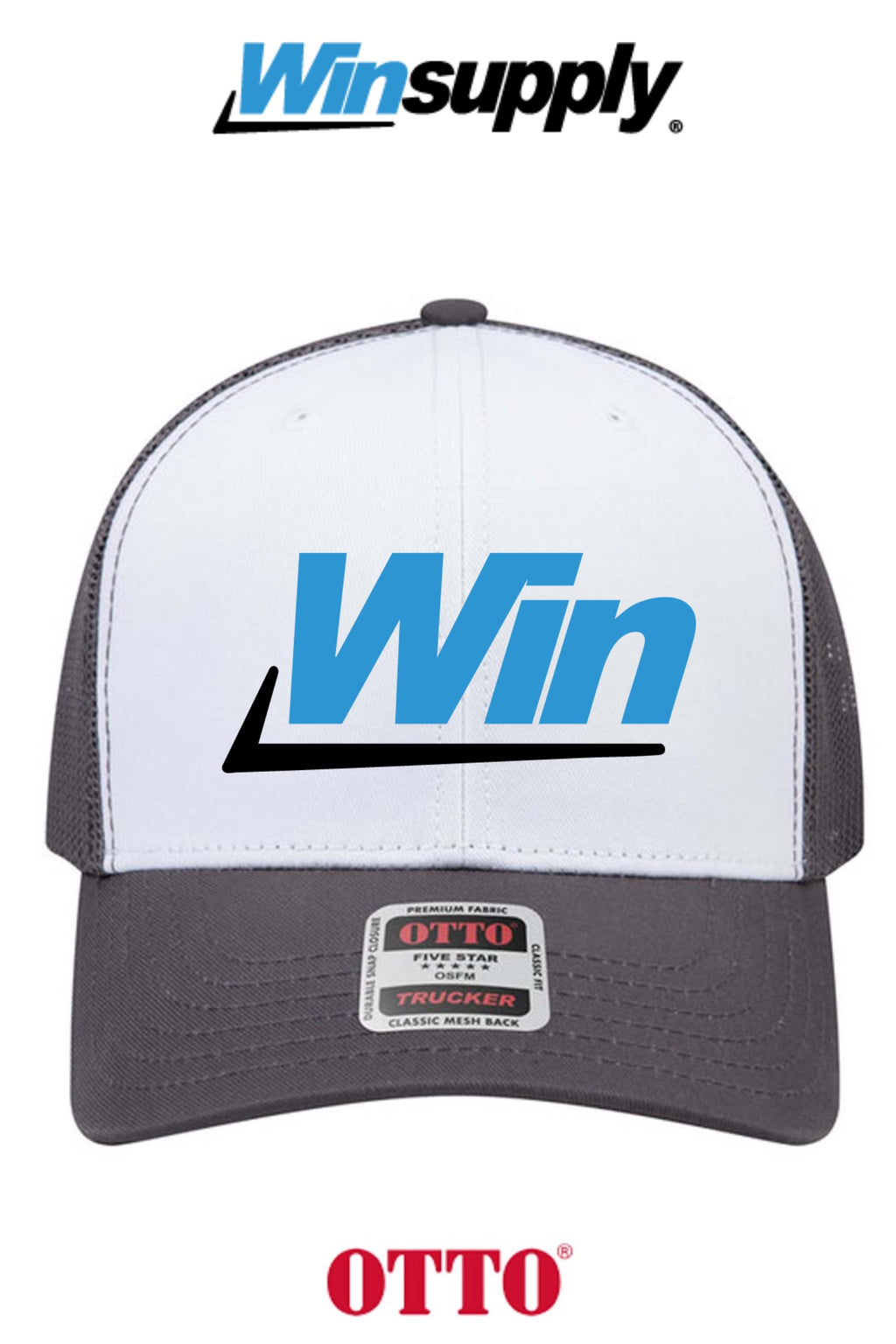 **BULK BUY SPECIAL** OTTO CAP® 6 Panel Mid Profile Mesh Back Trucker Hat - Winsupply INC.