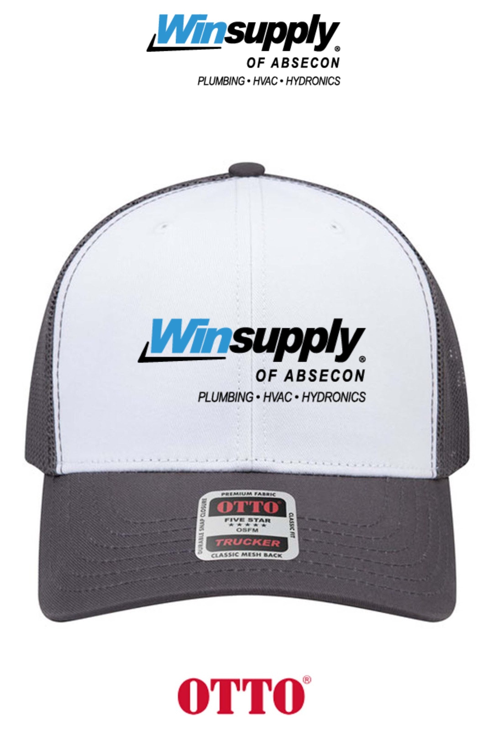 **BULK BUY SPECIAL** OTTO CAP® 6 Panel Mid Profile Mesh Back Trucker Hat - Winsupply of Absecon