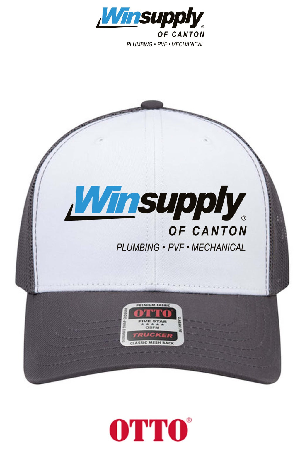 **BULK BUY SPECIAL** OTTO CAP® 6 Panel Mid Profile Mesh Back Trucker Hat - Winsupply of Canton