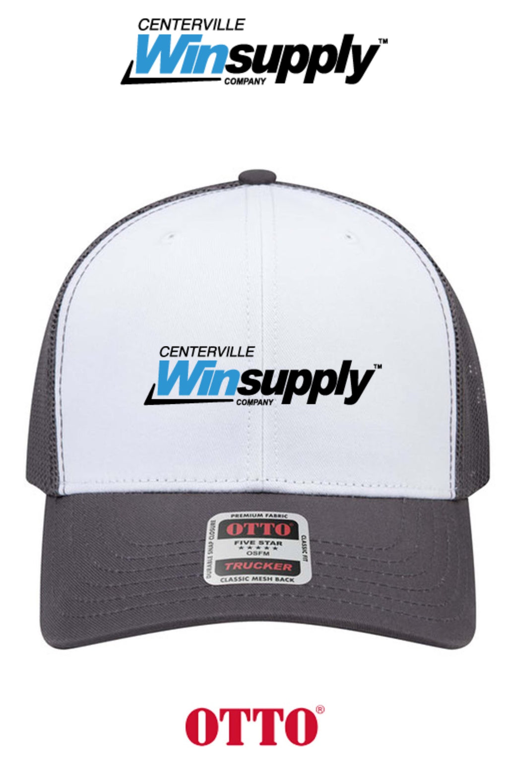 **BULK BUY SPECIAL** OTTO CAP® 6 Panel Mid Profile Mesh Back Trucker Hat - Winsupply of Centerville OH