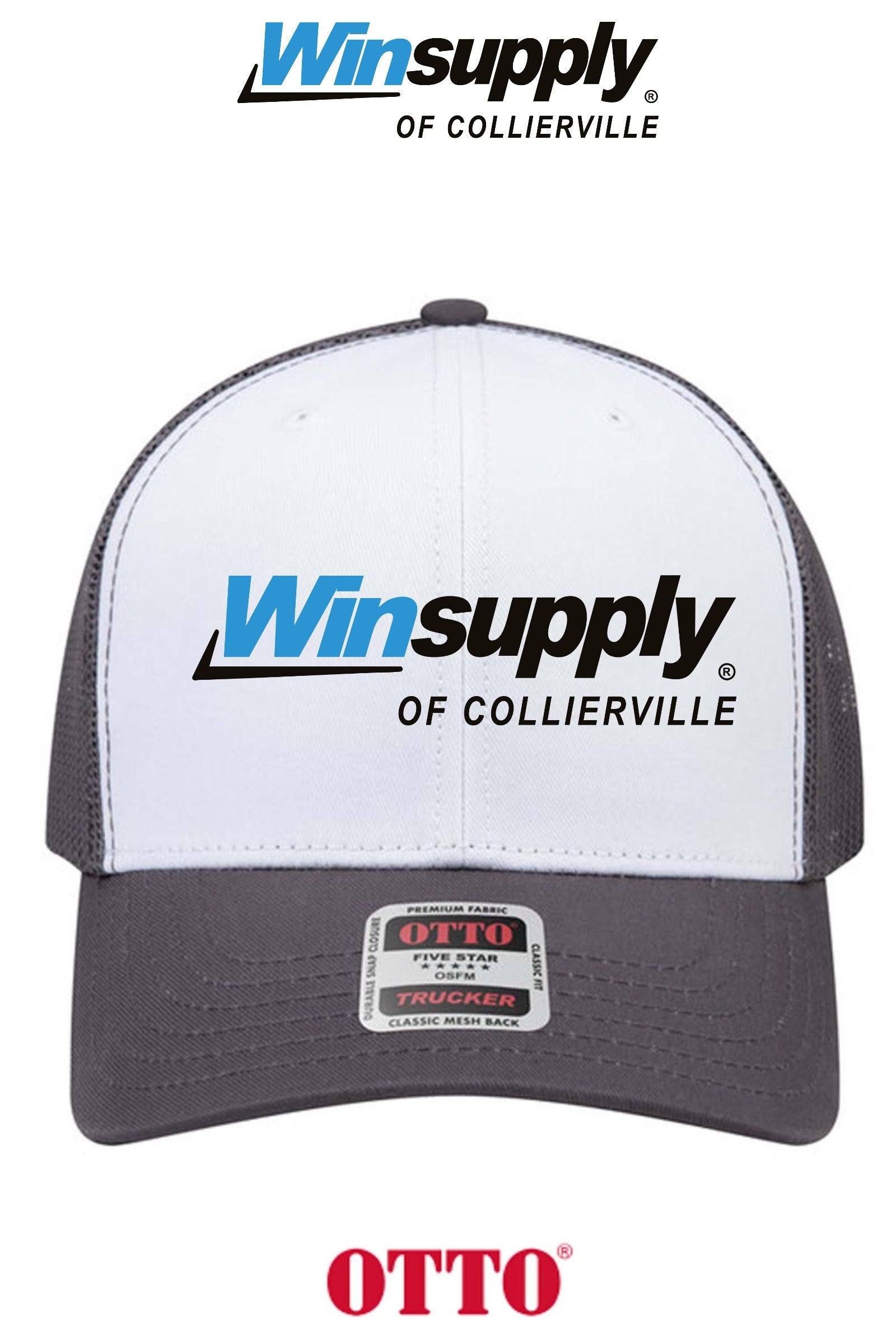 **BULK BUY SPECIAL** OTTO CAP® 6 Panel Mid Profile Mesh Back Trucker Hat - Winston Salem Noland