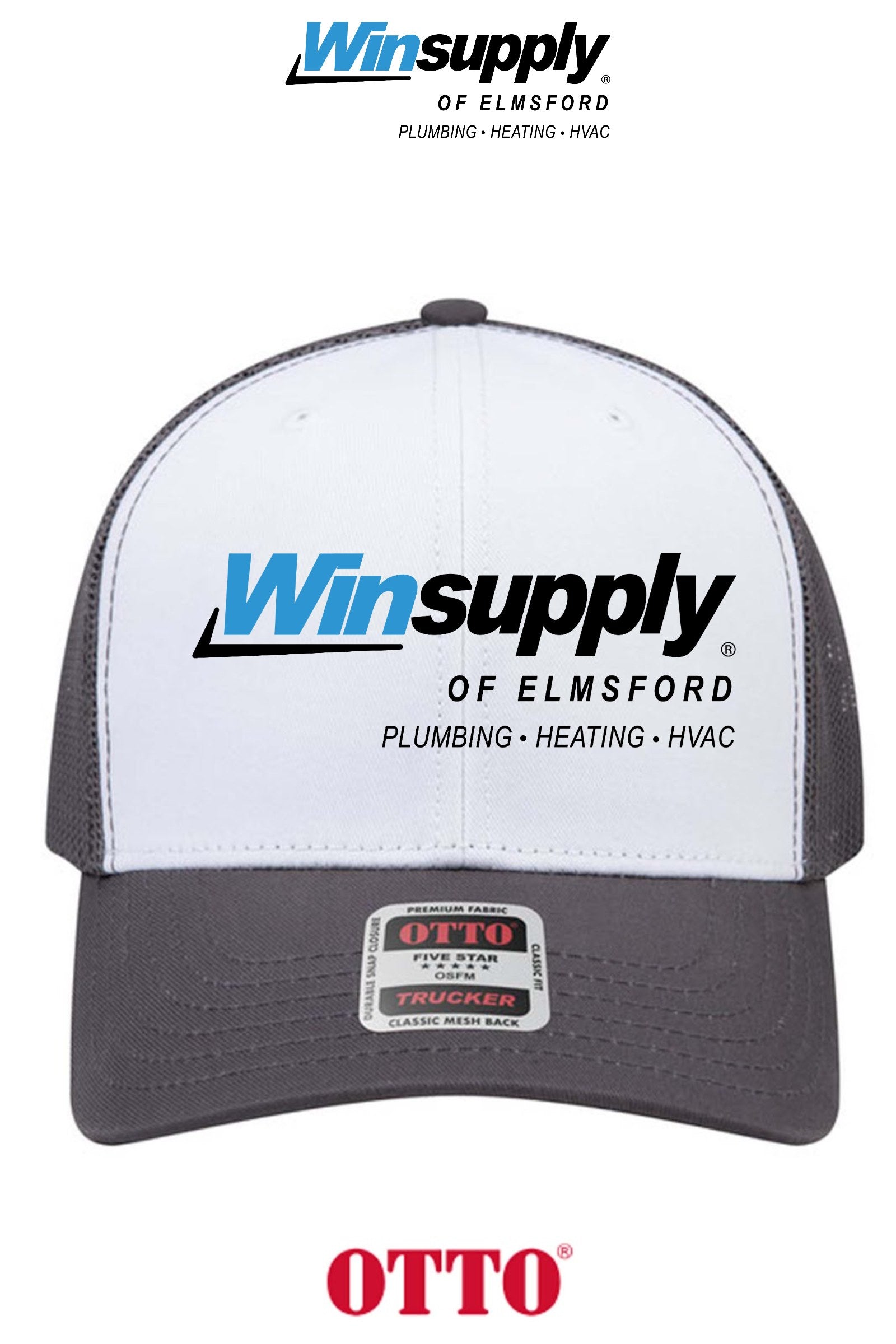 **BULK BUY SPECIAL** OTTO CAP® 6 Panel Mid Profile Mesh Back Trucker Hat - Winsupply of Elmsford
