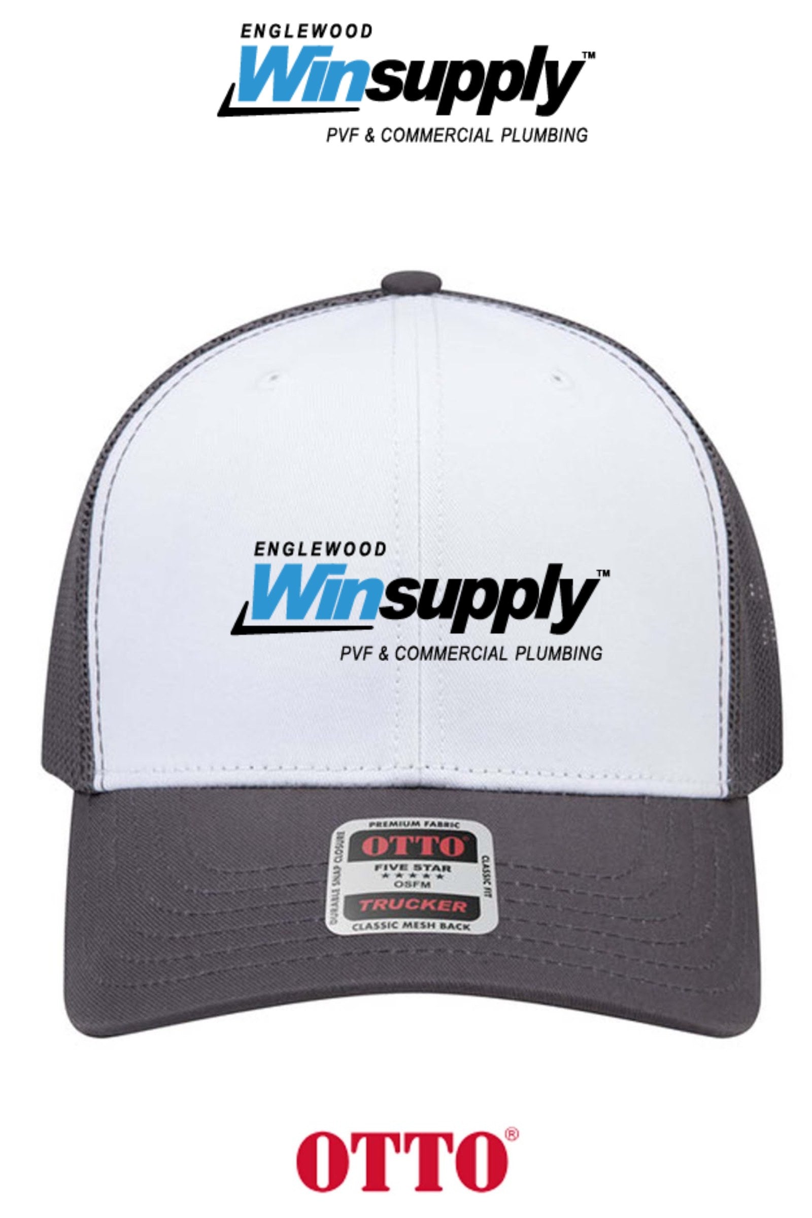 **BULK BUY SPECIAL** OTTO CAP® 6 Panel Mid Profile Mesh Back Trucker Hat - Winsupply of Englewood CO