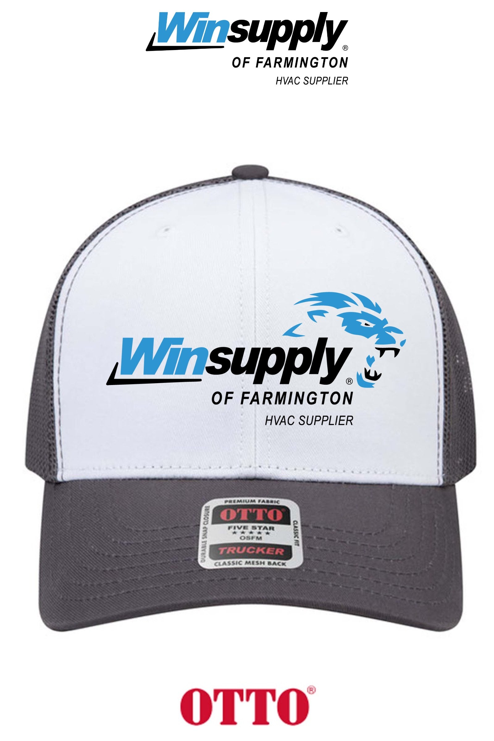 **BULK BUY SPECIAL** OTTO CAP® 6 Panel Mid Profile Mesh Back Trucker Hat - Winsupply of Farmington