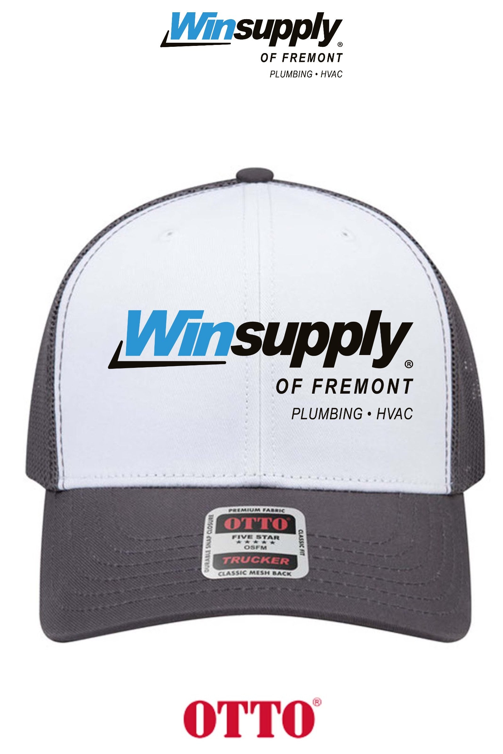 **BULK BUY SPECIAL** OTTO CAP® 6 Panel Mid Profile Mesh Back Trucker Hat - Winsupply of Fremont