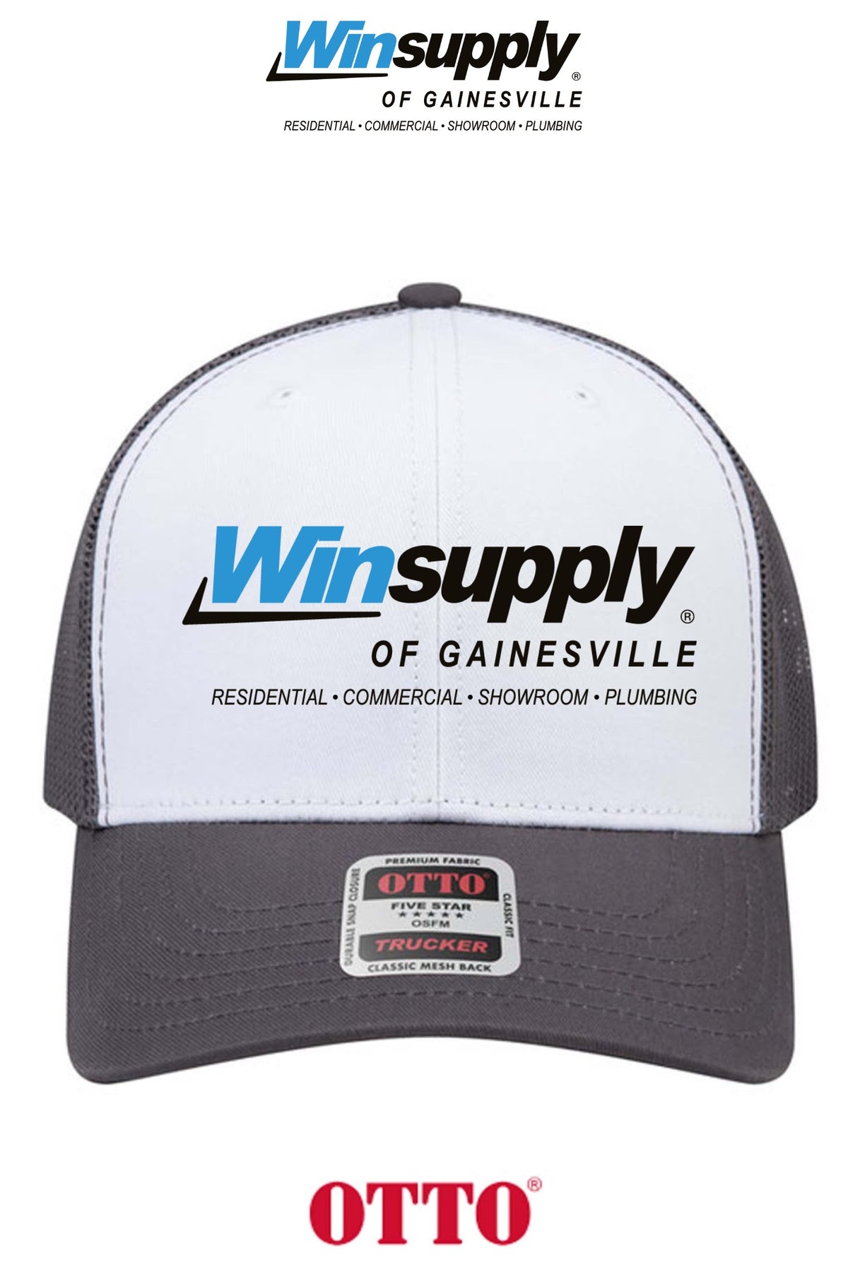 **BULK BUY SPECIAL** OTTO CAP® 6 Panel Mid Profile Mesh Back Trucker Hat - Winsupply of Gainesville