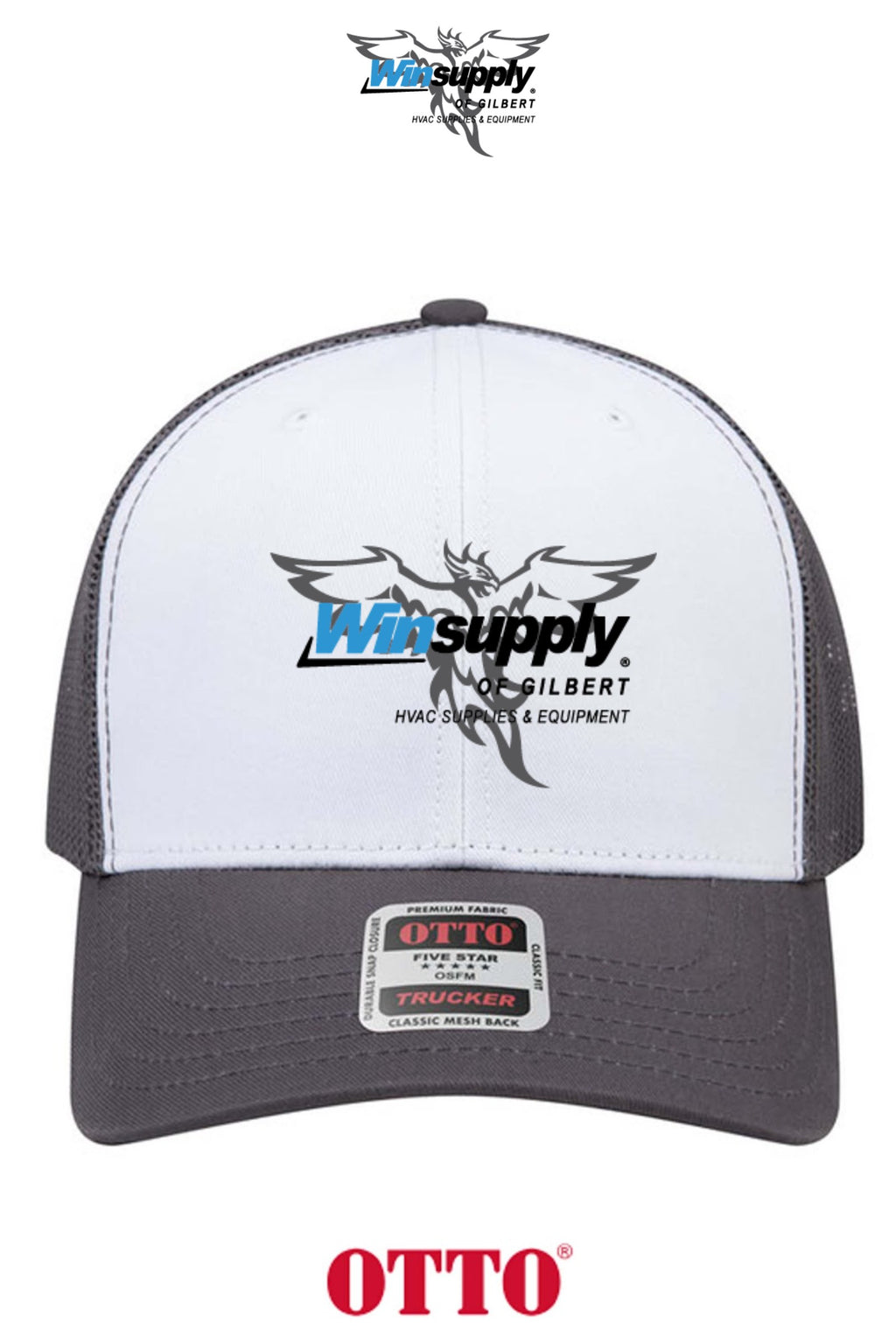 **BULK BUY SPECIAL** OTTO CAP® 6 Panel Mid Profile Mesh Back Trucker Hat - Winsupply of Gilbert