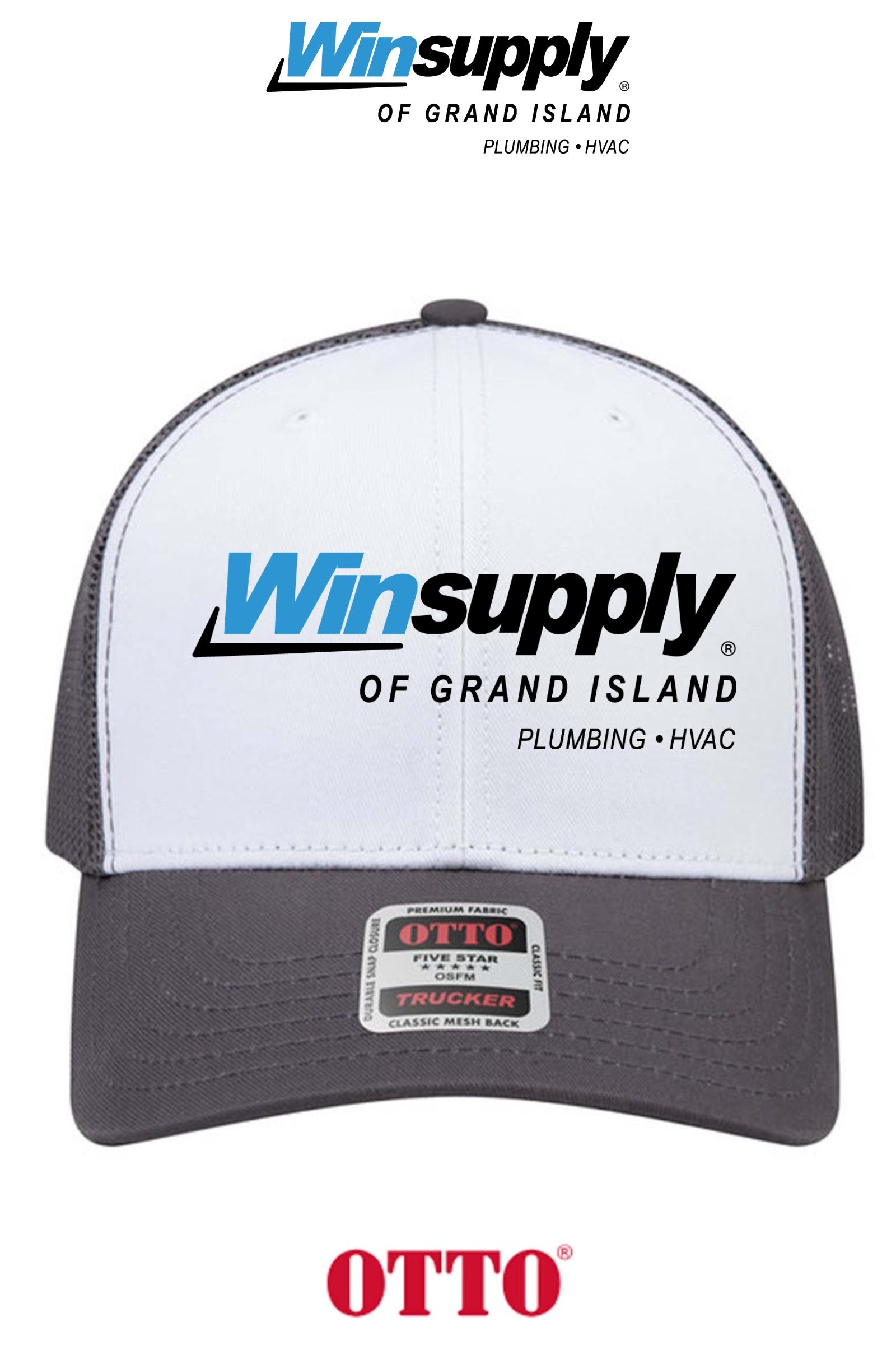 **BULK BUY SPECIAL** OTTO CAP® 6 Panel Mid Profile Mesh Back Trucker Hat - Winsupply of Grand Island