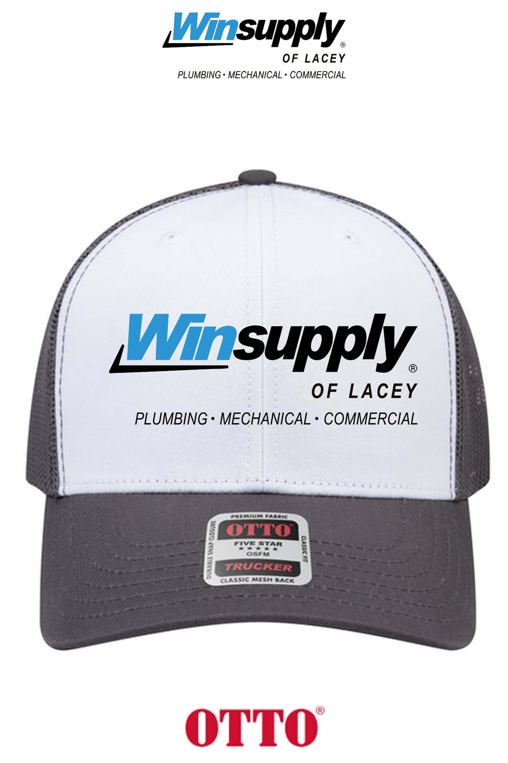 **BULK BUY SPECIAL** OTTO CAP® 6 Panel Mid Profile Mesh Back Trucker Hat - Winsupply of Lacey