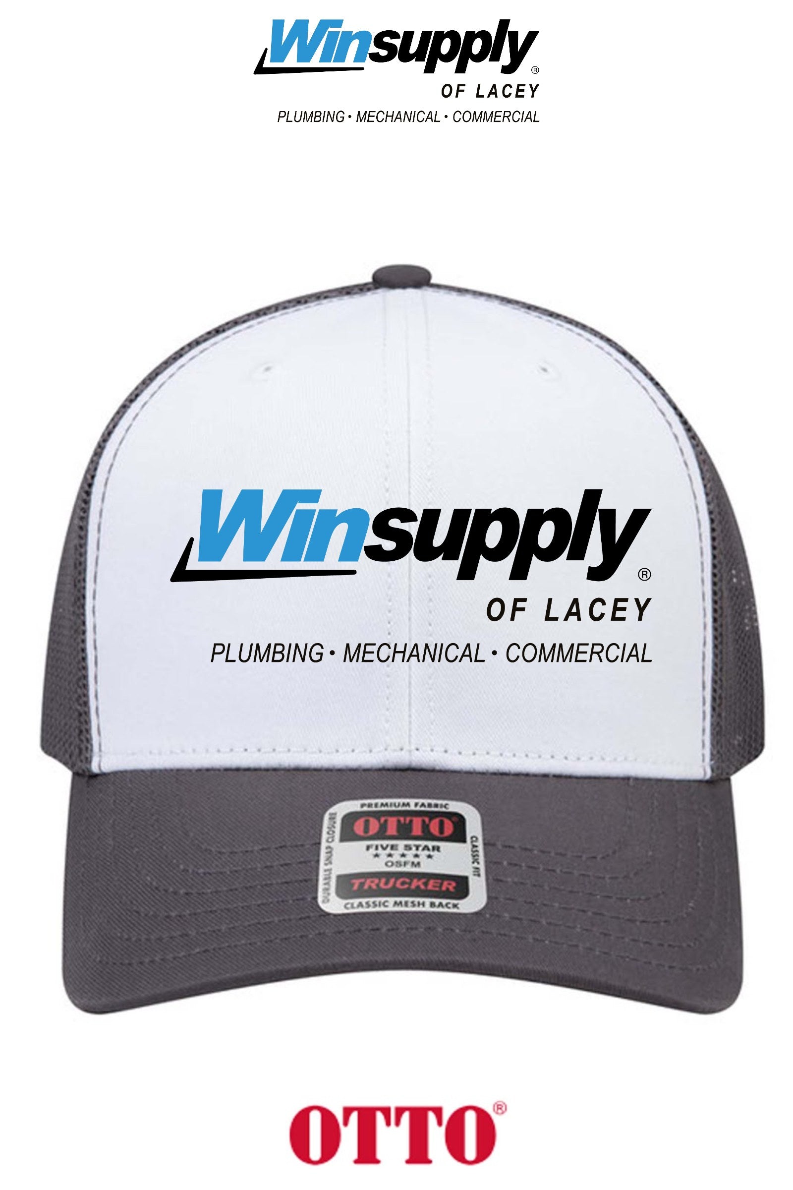**BULK BUY SPECIAL** OTTO CAP® 6 Panel Mid Profile Mesh Back Trucker Hat - Winsupply of Lacey