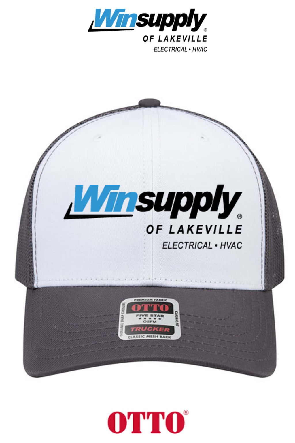 **BULK BUY SPECIAL** OTTO CAP® 6 Panel Mid Profile Mesh Back Trucker Hat - Winsupply of Lakeville