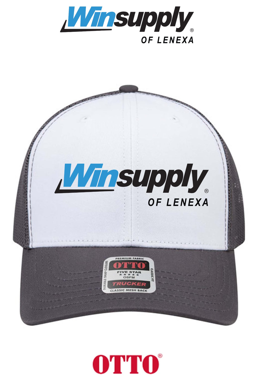 **BULK BUY SPECIAL** OTTO CAP® 6 Panel Mid Profile Mesh Back Trucker Hat - Winsupply of Lenexa