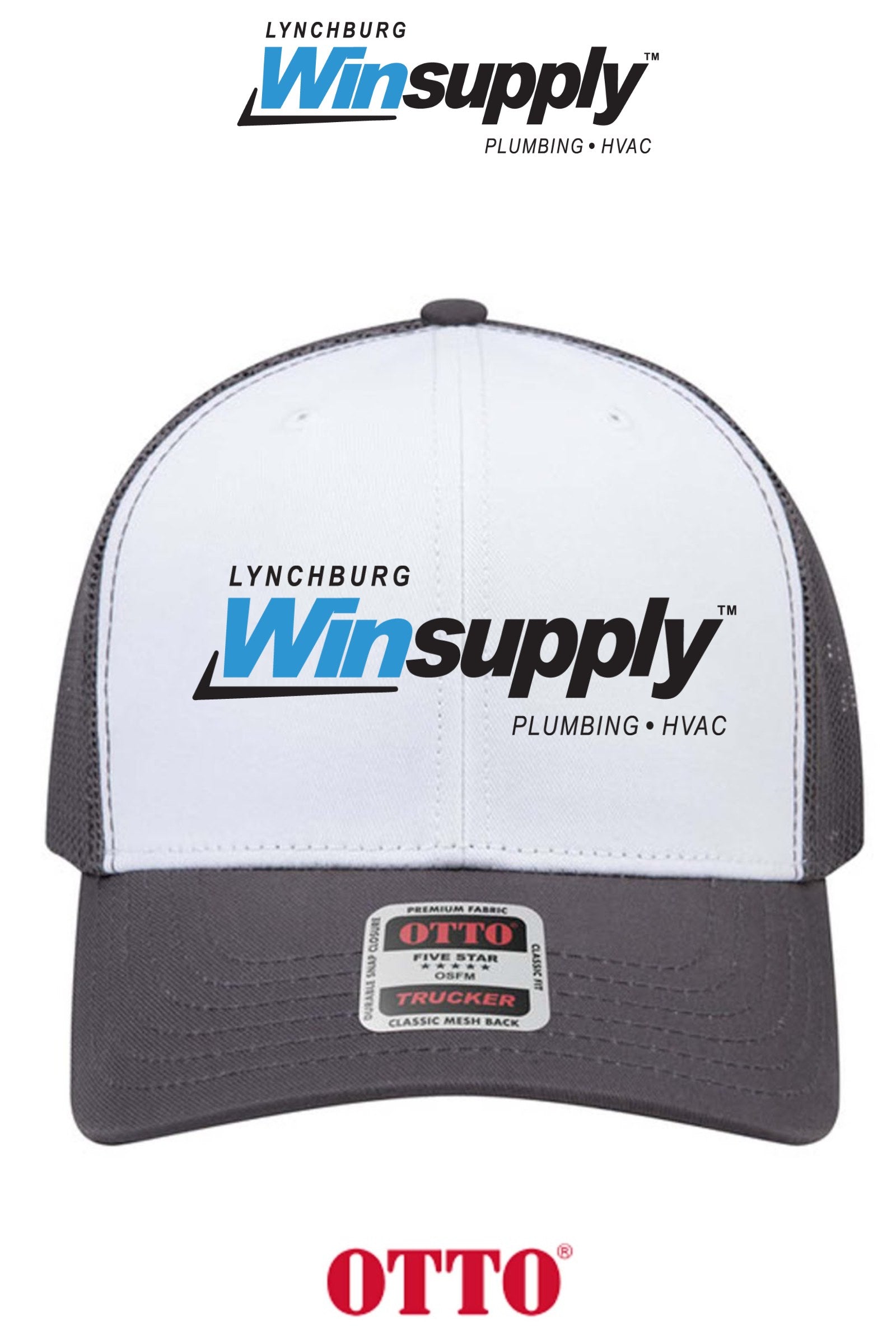 **BULK BUY SPECIAL** OTTO CAP® 6 Panel Mid Profile Mesh Back Trucker Hat - Lynchburg Winsupply
