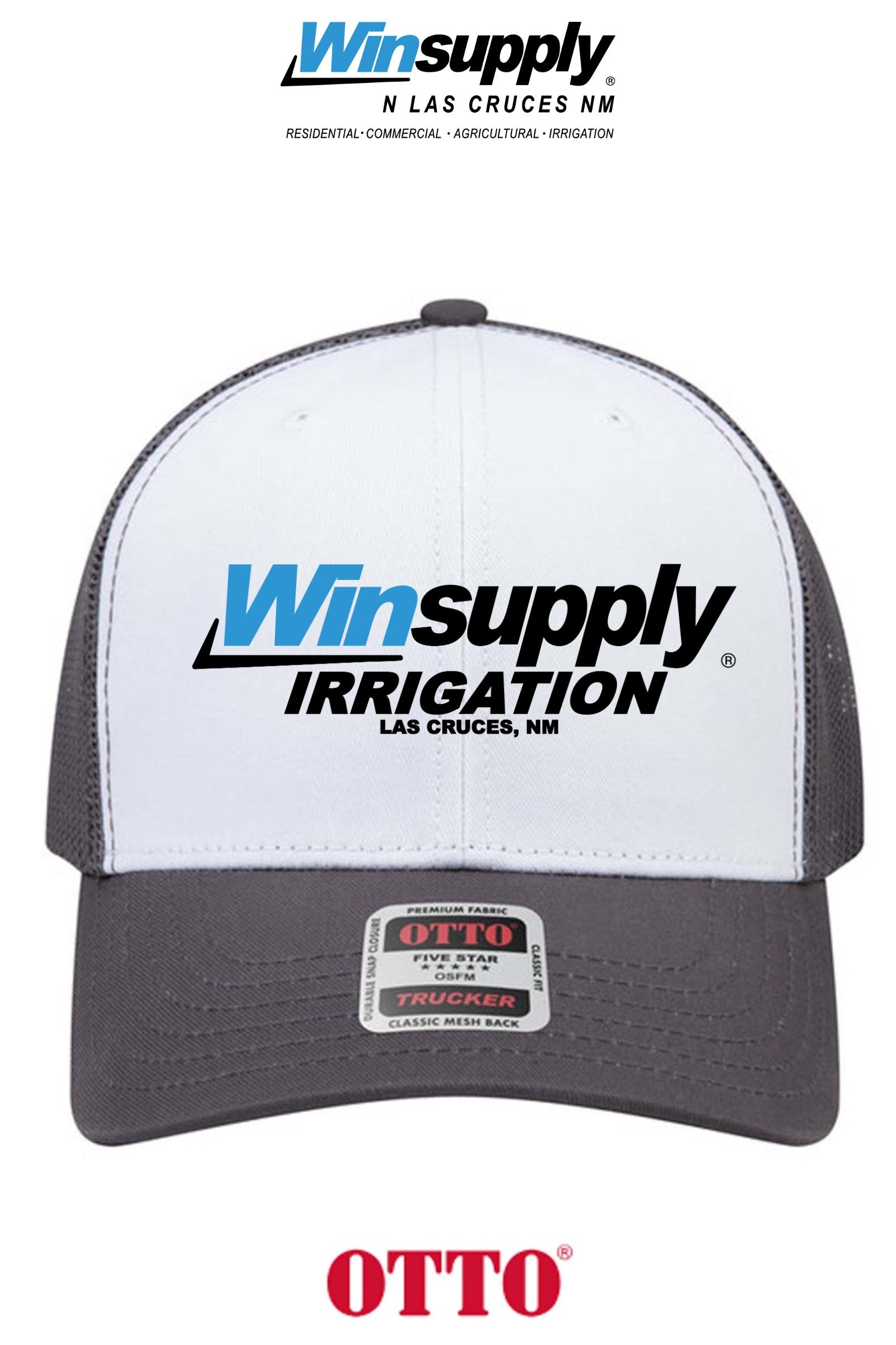 **BULK BUY SPECIAL** OTTO CAP® 6 Panel Mid Profile Mesh Back Trucker Hat - Winsupply N Las Cruces NM