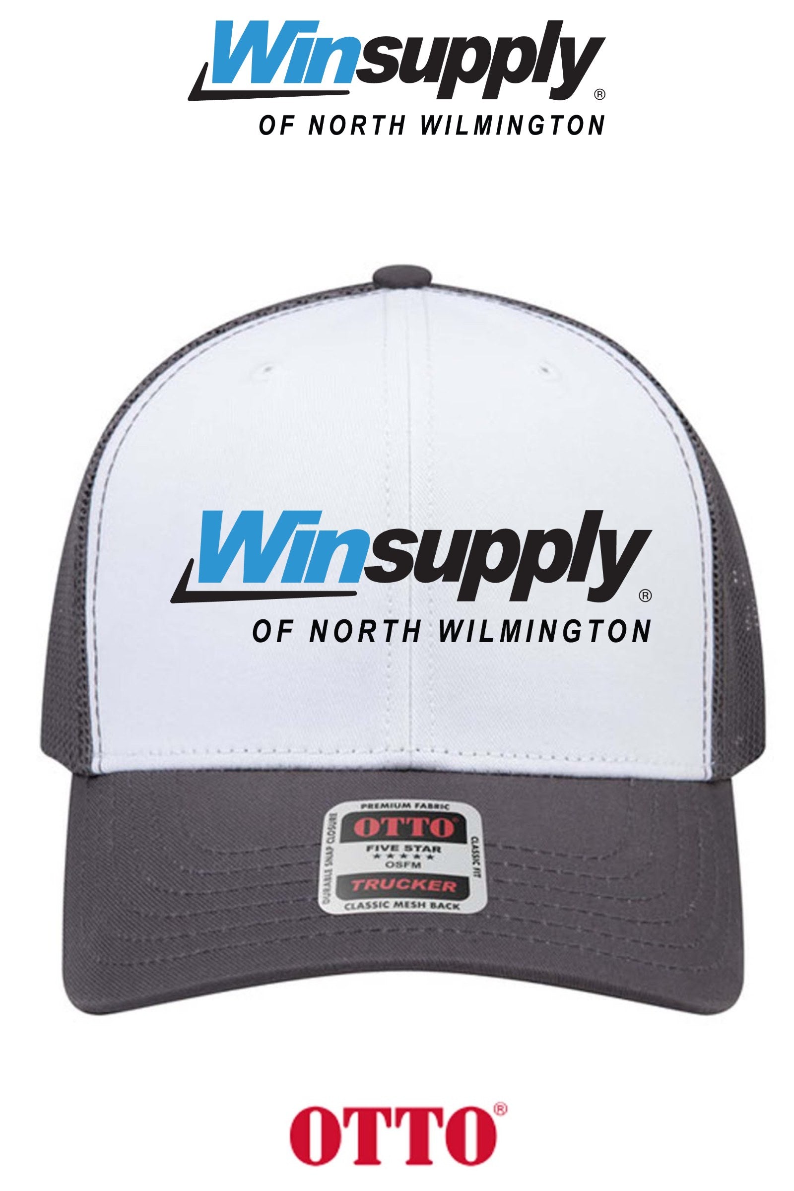 **BULK BUY SPECIAL** OTTO CAP® 6 Panel Mid Profile Mesh Back Trucker Hat - Winsupply N Wilmington NC