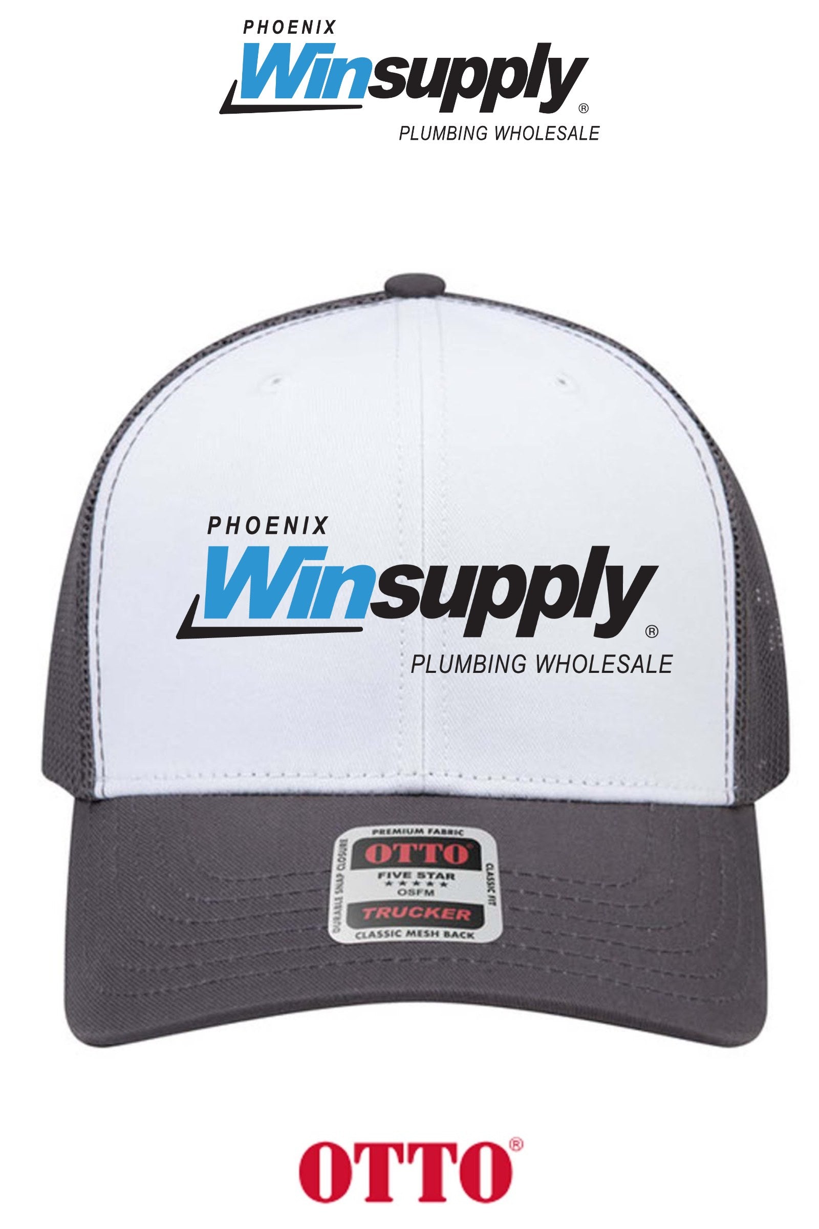 **BULK BUY SPECIAL** OTTO CAP® 6 Panel Mid Profile Mesh Back Trucker Hat - Phoenix Winsupply