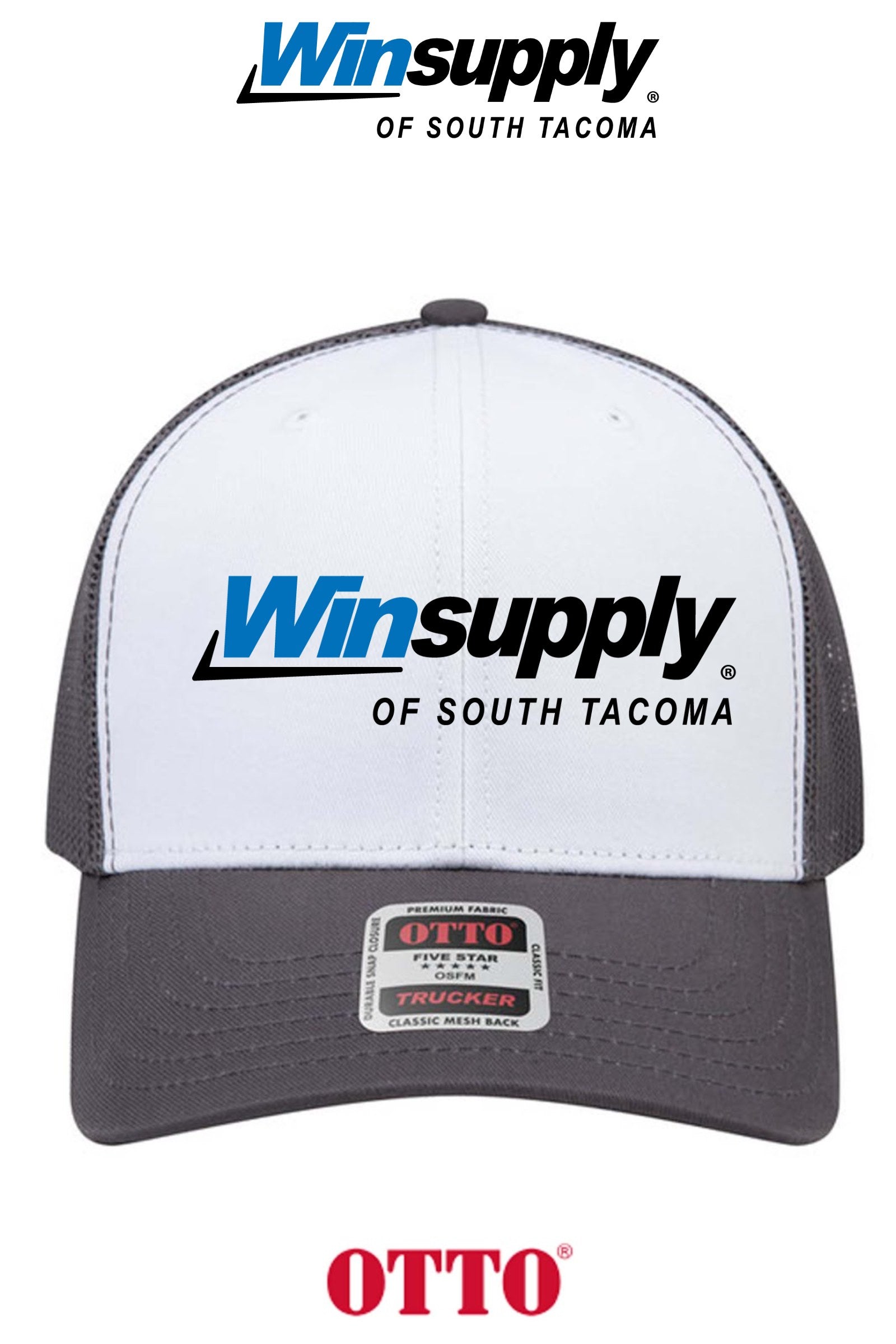 **BULK BUY SPECIAL** OTTO CAP® 6 Panel Mid Profile Mesh Back Trucker Hat - Winsupply of South Tacoma