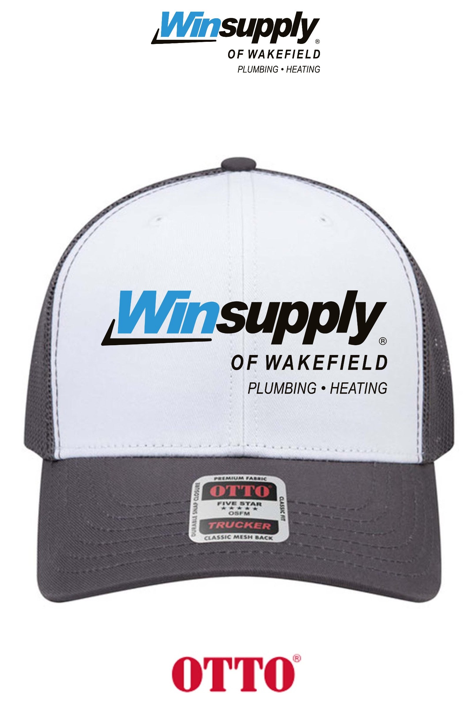 **BULK BUY SPECIAL** OTTO CAP® 6 Panel Mid Profile Mesh Back Trucker Hat - Winsupply of Wakefield