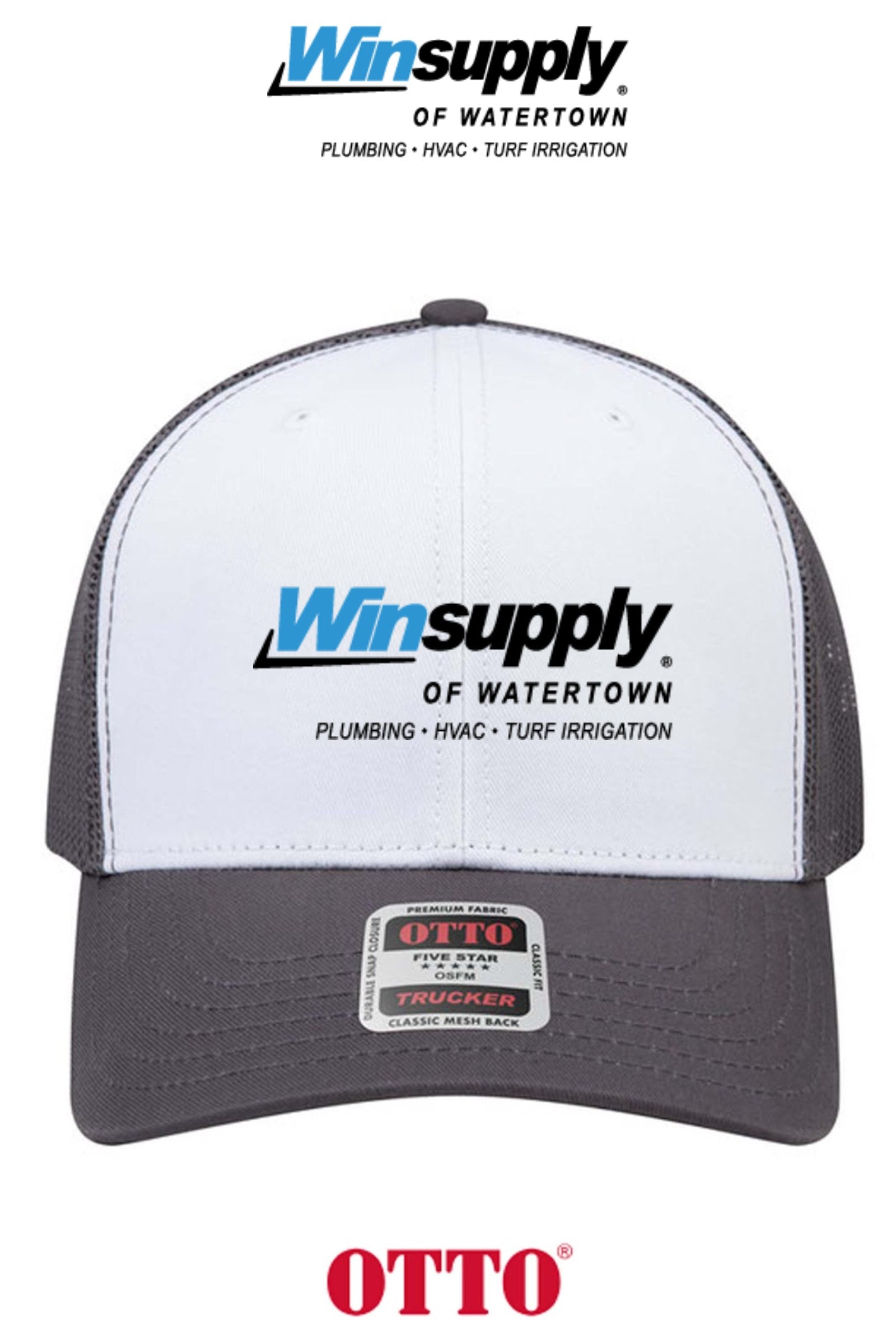**BULK BUY SPECIAL** OTTO CAP® 6 Panel Mid Profile Mesh Back Trucker Hat - Winsupply of Watertown