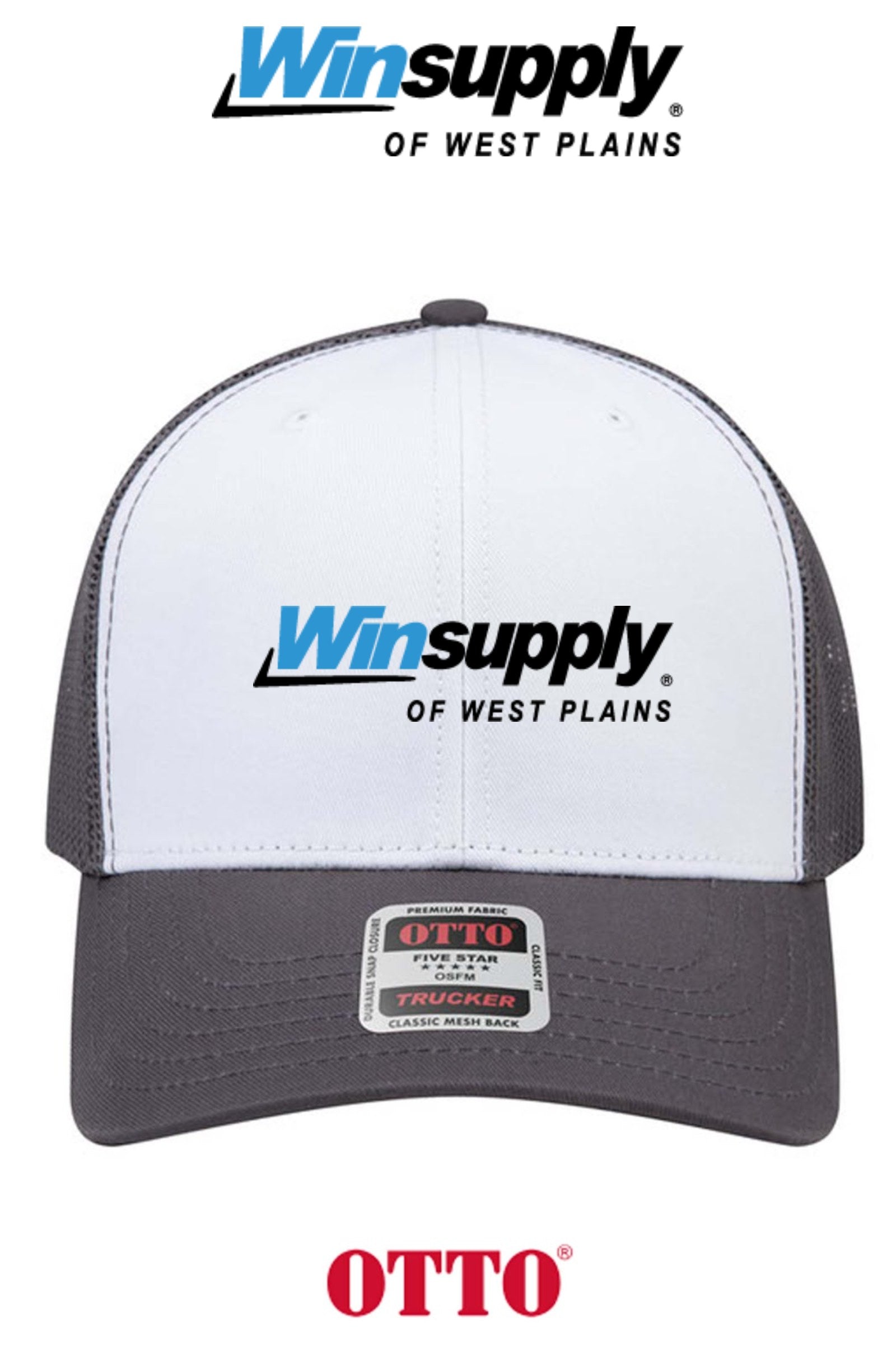 **BULK BUY SPECIAL** OTTO CAP® 6 Panel Mid Profile Mesh Back Trucker Hat - Winsupply of West Plains