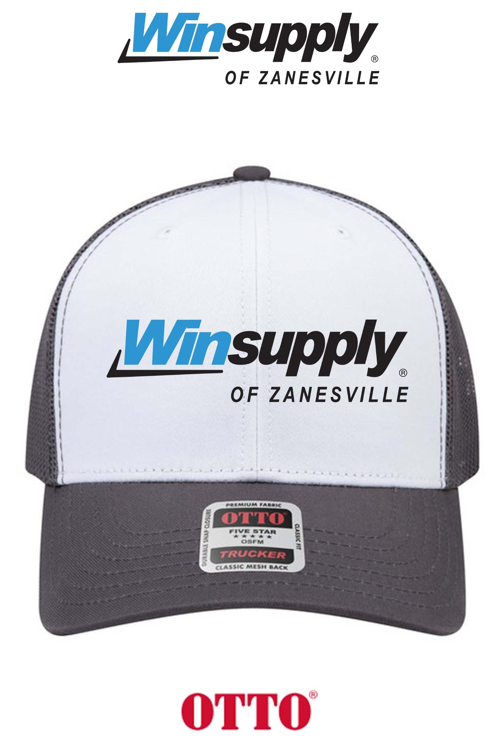 **BULK BUY SPECIAL** OTTO CAP® 6 Panel Mid Profile Mesh Back Trucker Hat - Winsupply of Zanesville