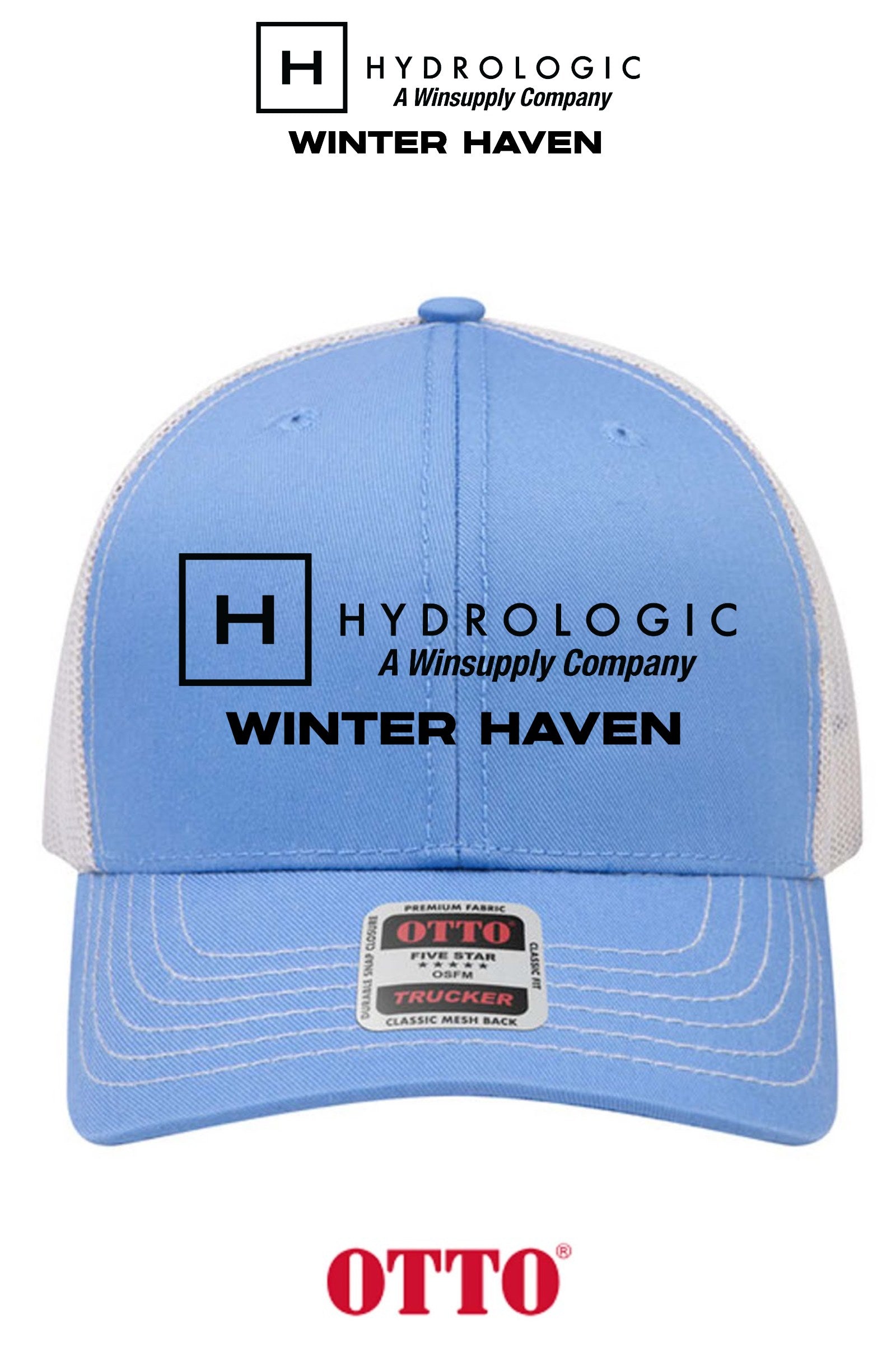 **BULK BUY SPECIAL** OTTO CAP® 6 Panel Mid Profile Mesh Back Trucker Hat - Winsupply of Winter Haven