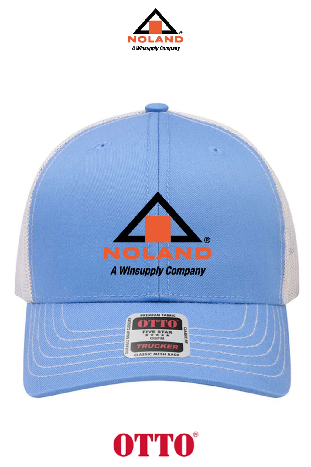 **BULK BUY SPECIAL** OTTO CAP® 6 Panel Mid Profile Mesh Back Trucker Hat - Noland of Augusta GA