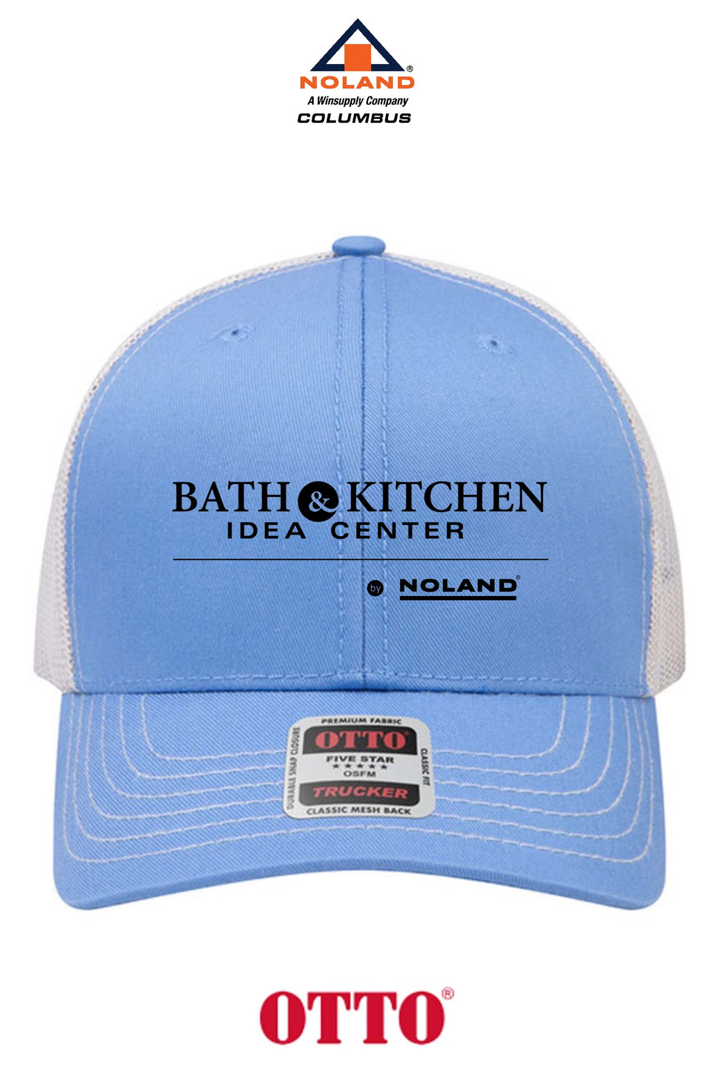 **BULK BUY SPECIAL** OTTO CAP® 6 Panel Mid Profile Mesh Back Trucker Hat - Columbus Noland