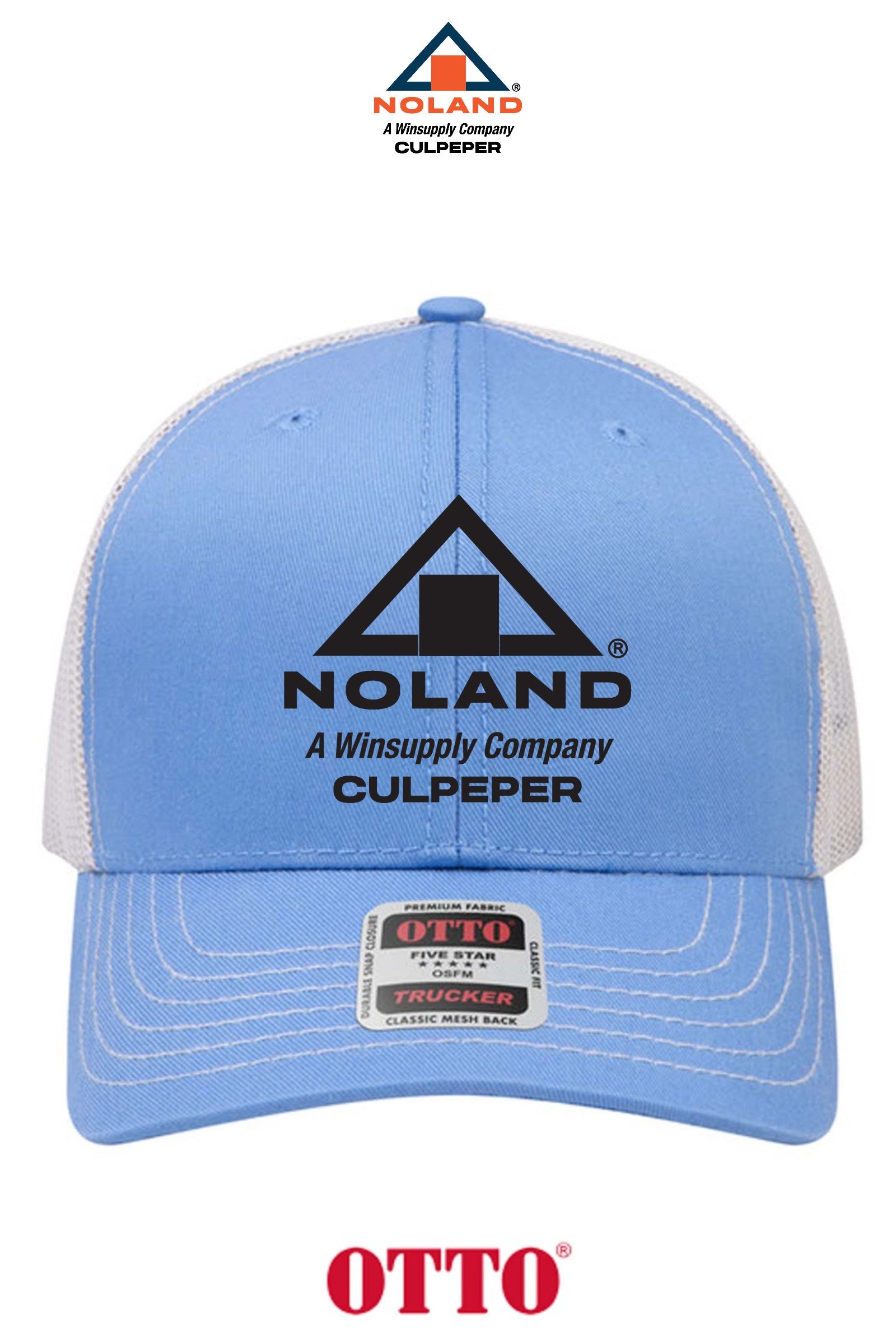 **BULK BUY SPECIAL** OTTO CAP® 6 Panel Mid Profile Mesh Back Trucker Hat - Culpeper Noland