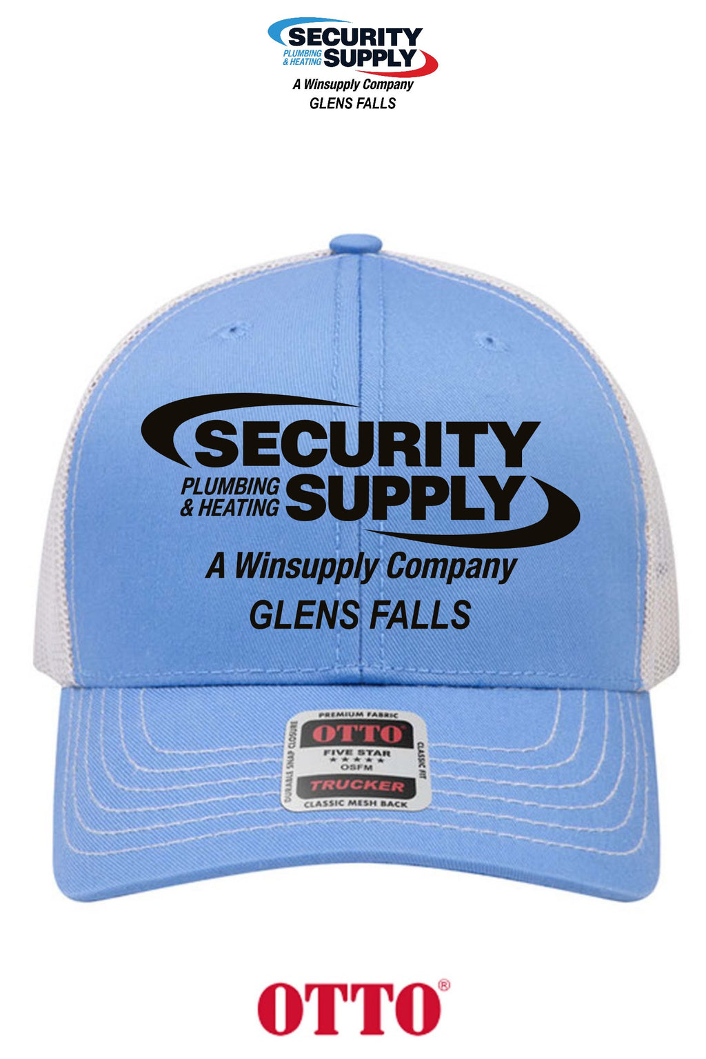 **BULK BUY SPECIAL** OTTO CAP® 6 Panel Mid Profile Mesh Back Trucker Hat - SPHS Glens Falls