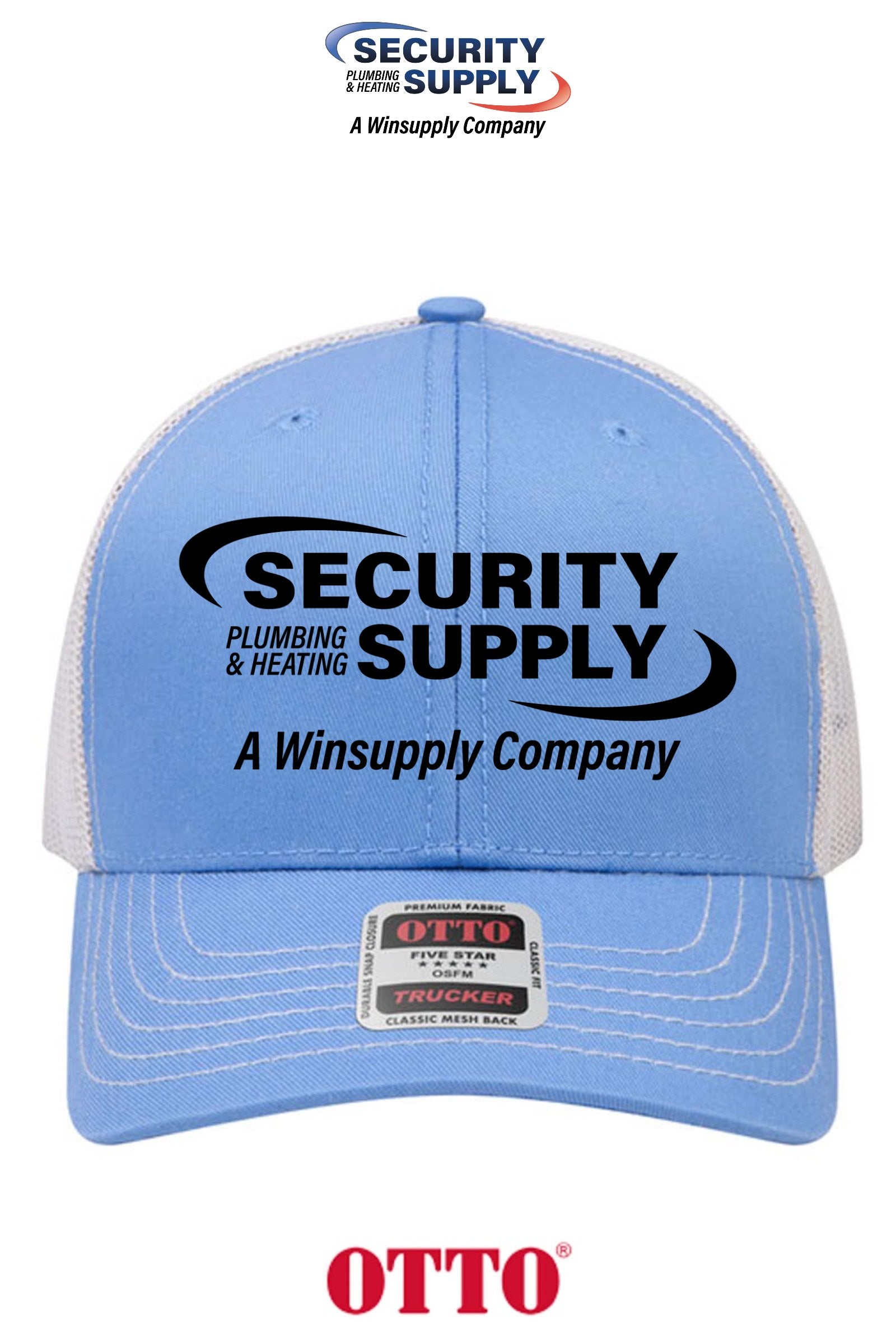 **BULK BUY SPECIAL** OTTO CAP® 6 Panel Mid Profile Mesh Back Trucker Hat - SPHS Watertown