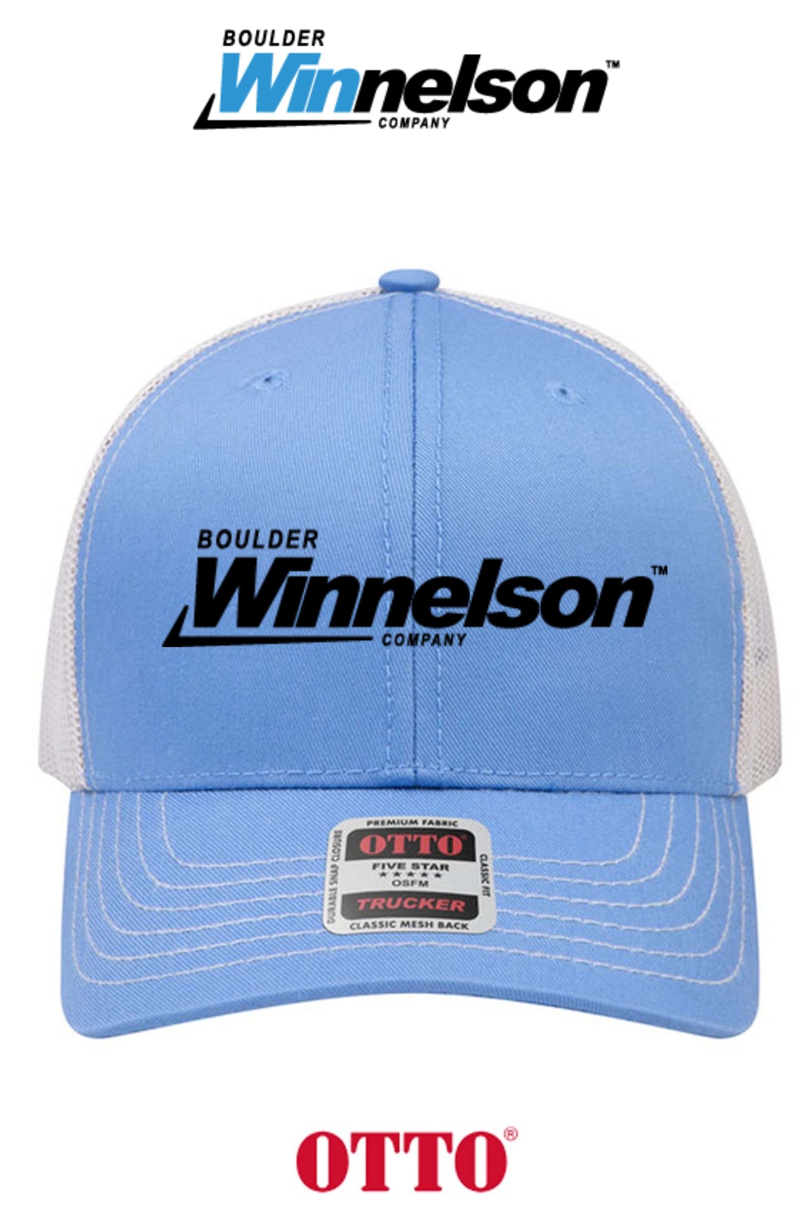 **BULK BUY SPECIAL** OTTO CAP® 6 Panel Mid Profile Mesh Back Trucker Hat - Boulder Winnelson