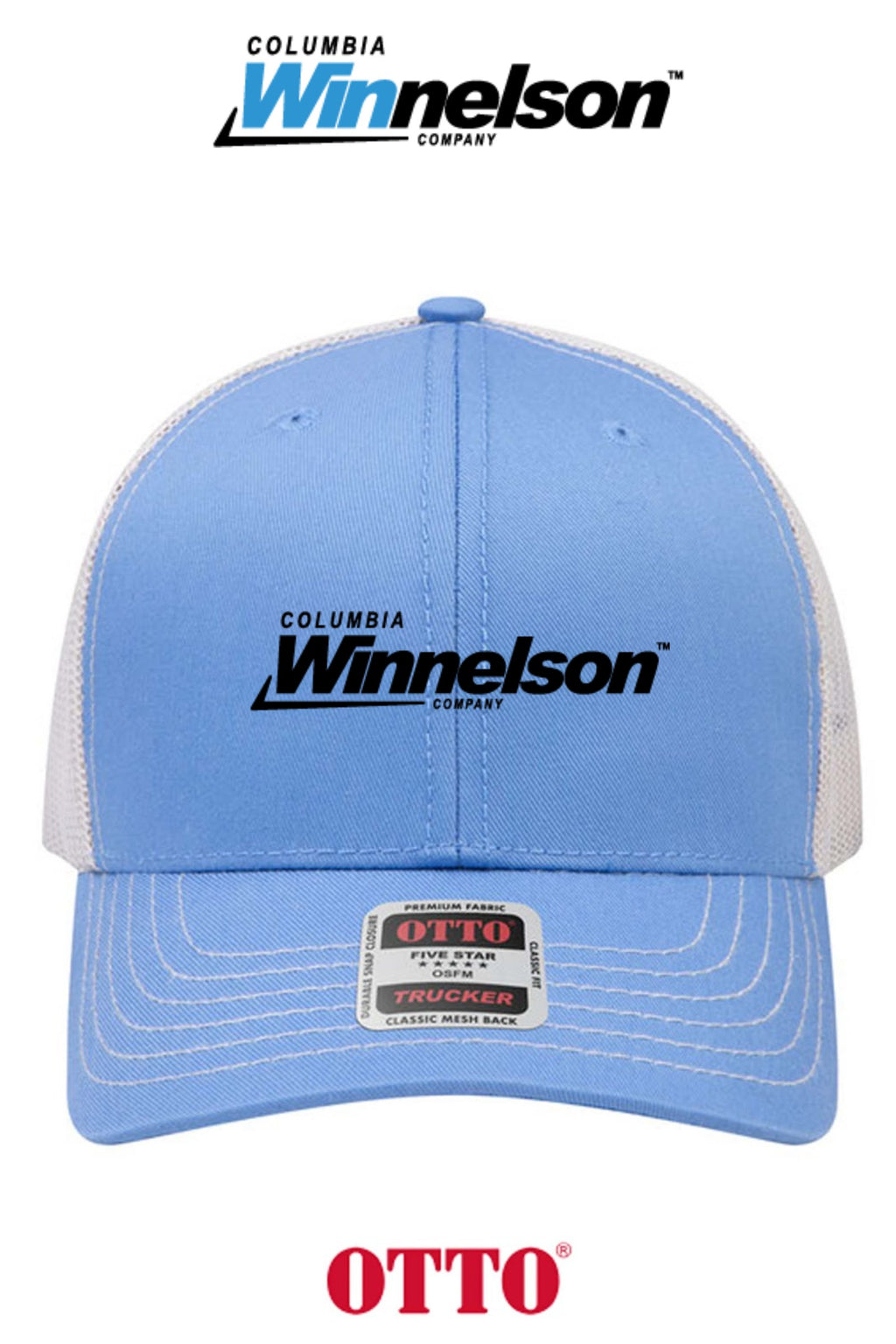 **BULK BUY SPECIAL** OTTO CAP® 6 Panel Mid Profile Mesh Back Trucker Hat - Columbia MO Winnelson
