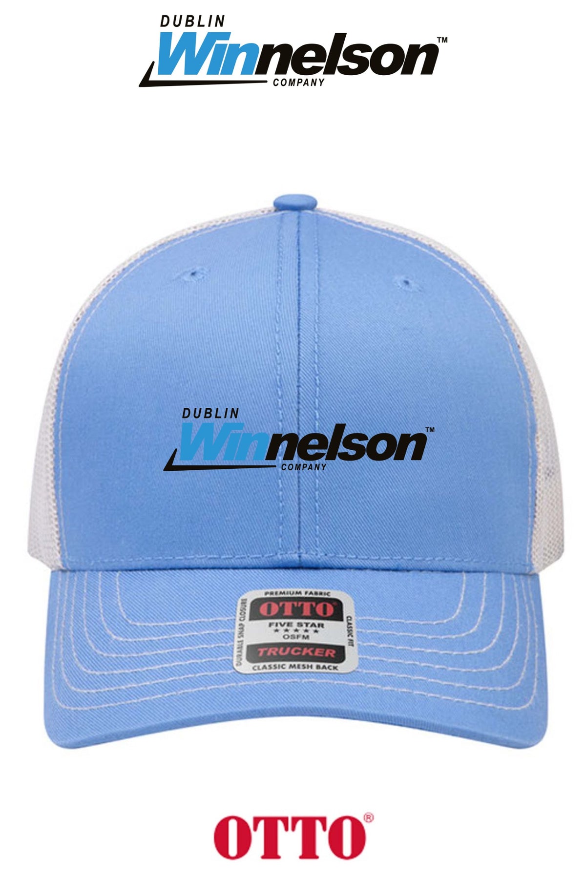 **BULK BUY SPECIAL** OTTO CAP® 6 Panel Mid Profile Mesh Back Trucker Hat - Dublin Winnelson