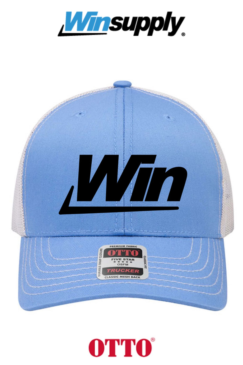 **BULK BUY SPECIAL** OTTO CAP® 6 Panel Mid Profile Mesh Back Trucker Hat - Winsupply INC.