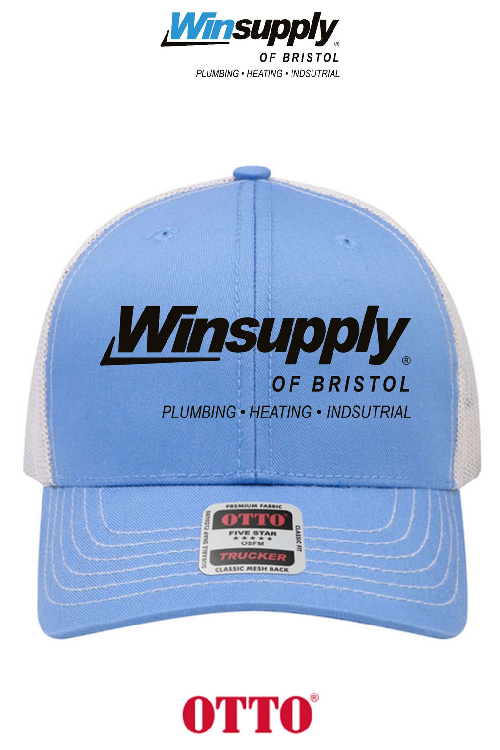**BULK BUY SPECIAL** OTTO CAP® 6 Panel Mid Profile Mesh Back Trucker Hat - Winsupply of Bristol