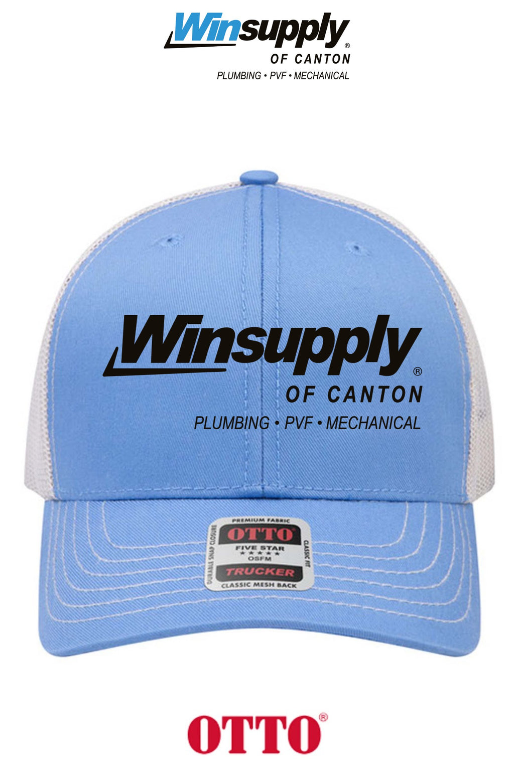 **BULK BUY SPECIAL** OTTO CAP® 6 Panel Mid Profile Mesh Back Trucker Hat - Winsupply of Canton
