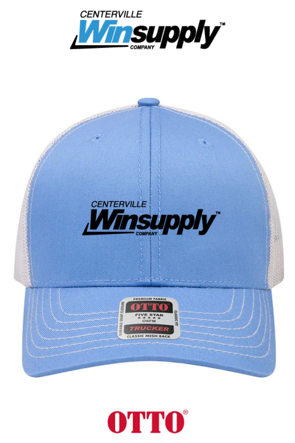 **BULK BUY SPECIAL** OTTO CAP® 6 Panel Mid Profile Mesh Back Trucker Hat - Winsupply of Centerville OH